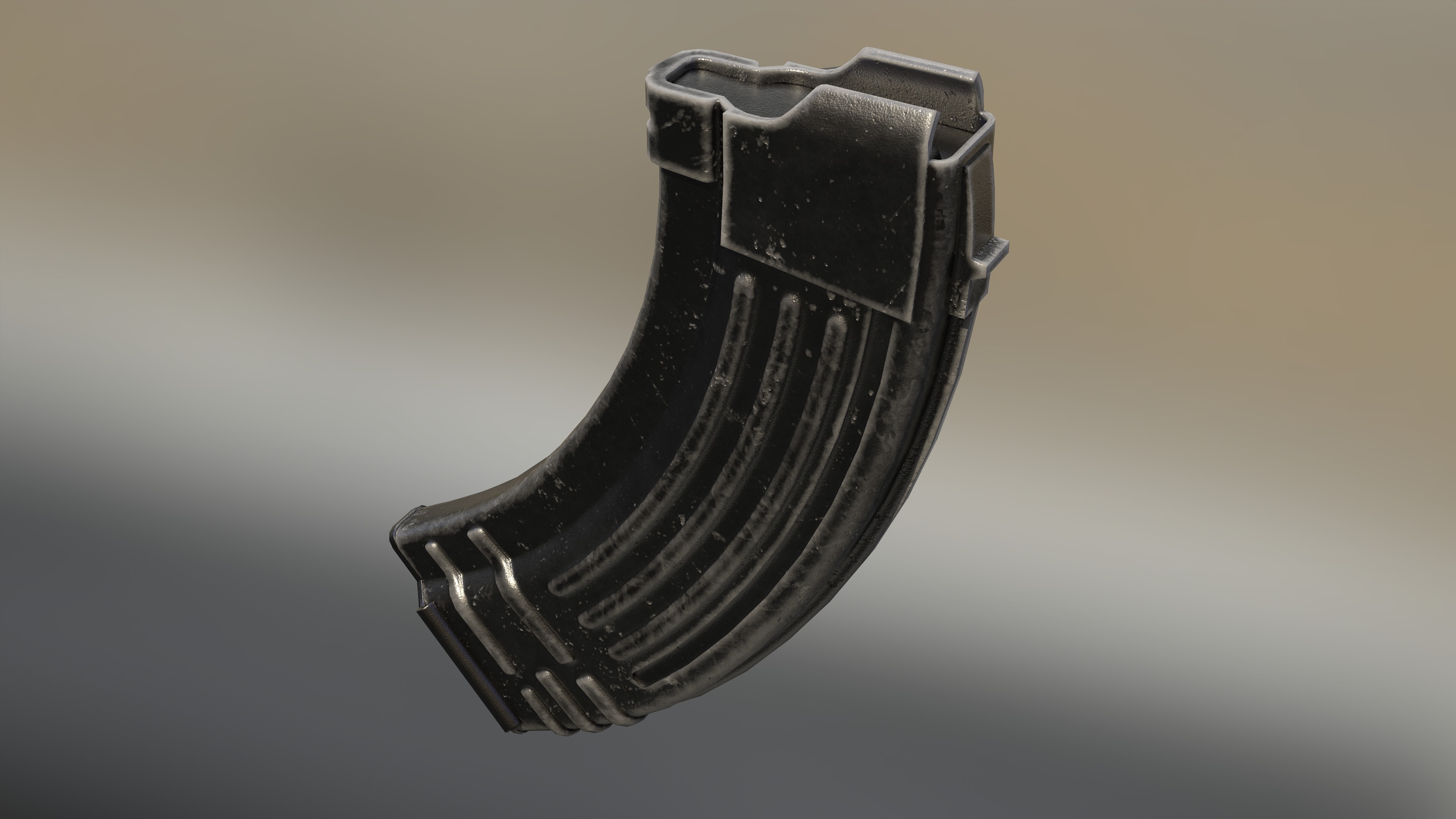 Ak 47 Low Poly  Low-poly 3D model_24