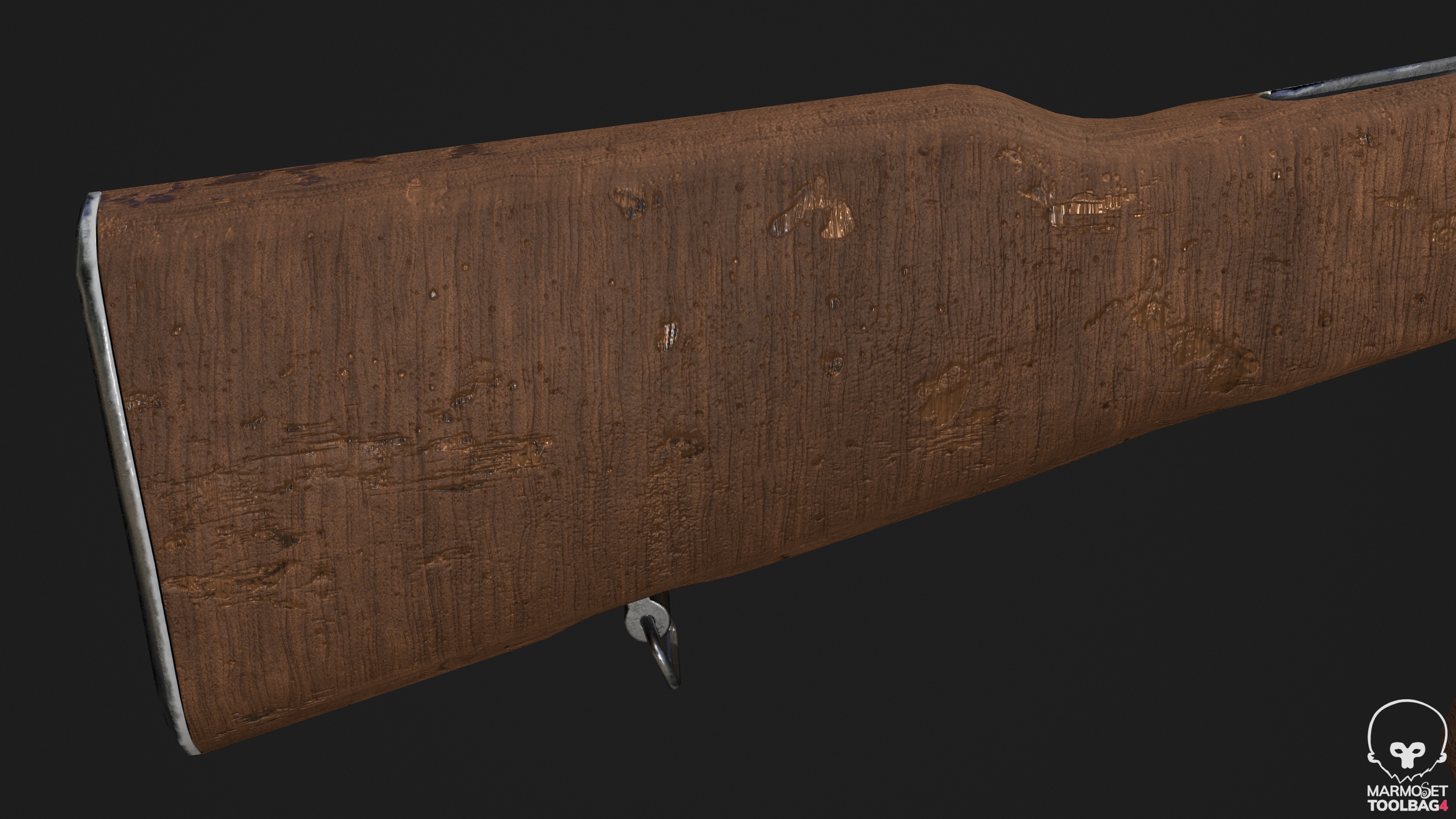 Ak 47 Low Poly  Low-poly 3D model_19