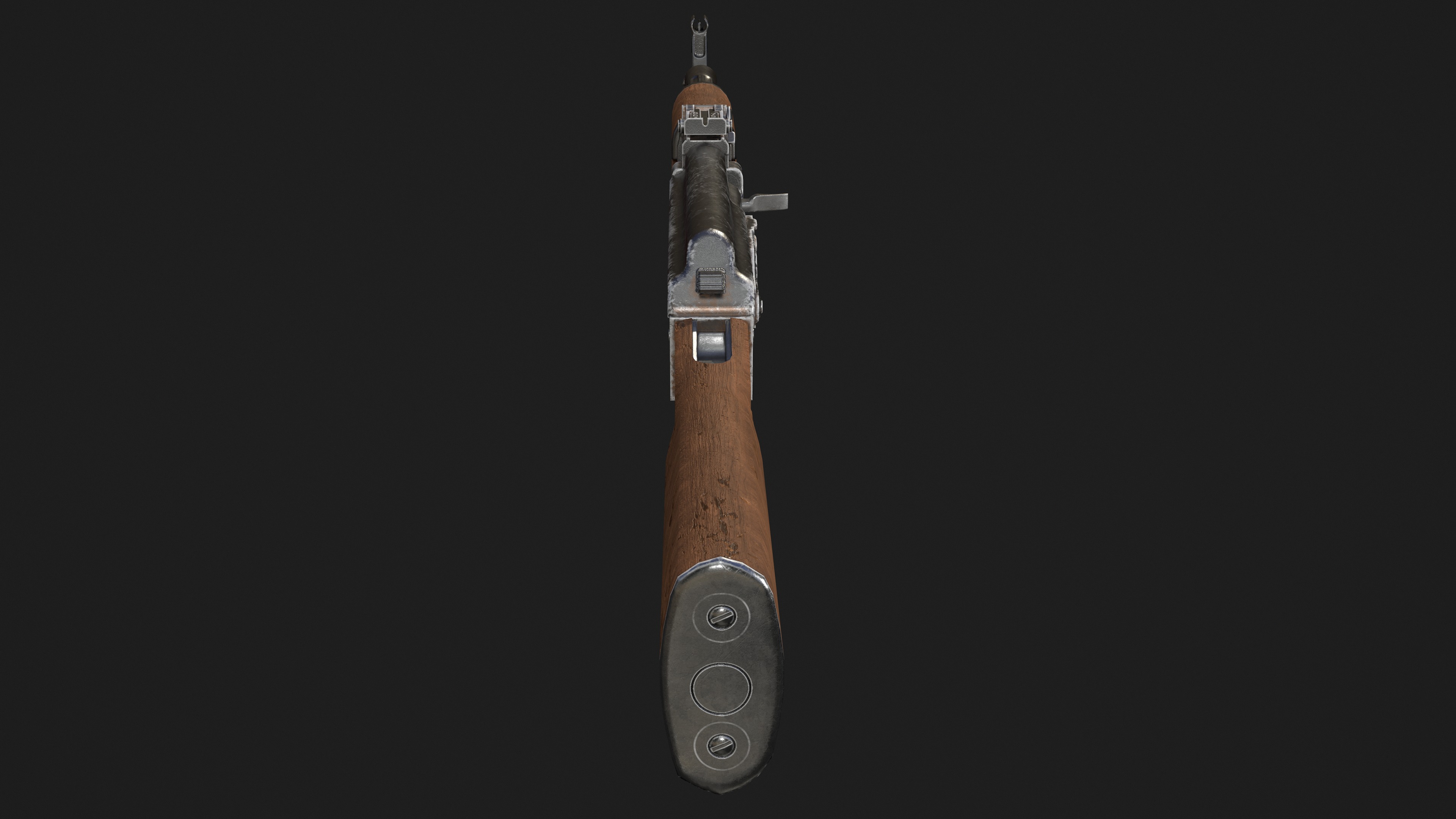 Ak 47 Low Poly  Low-poly 3D model_20