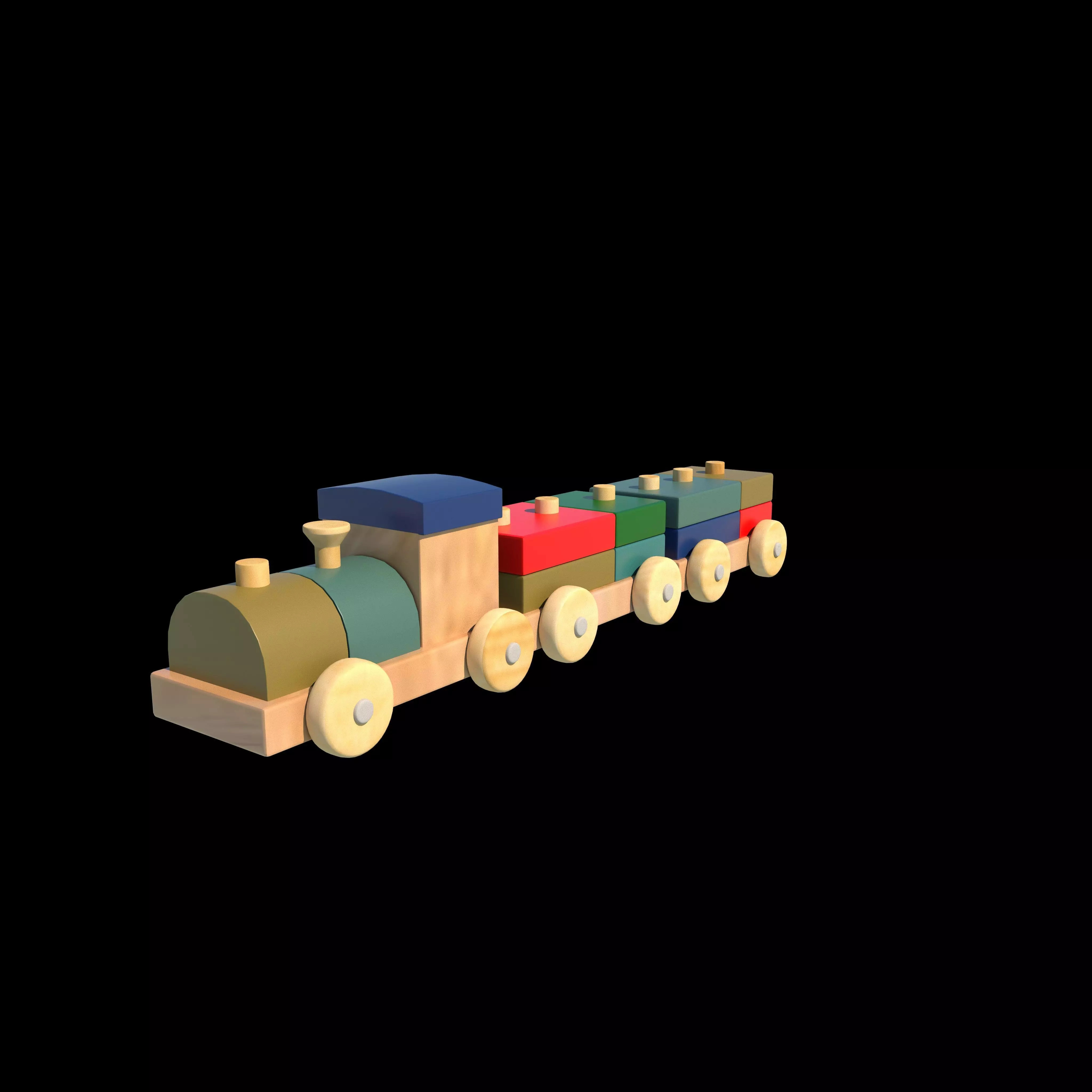 toy train 3D model