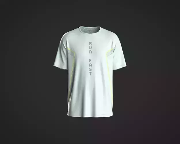 Mens running t-shirt with mesh fabricin diffrent color