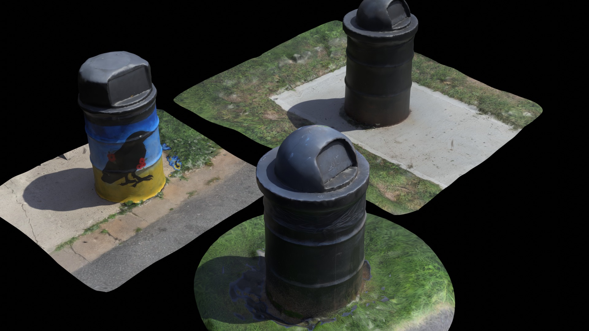 Photogrammetry Dumpsters and Debris 3D model_12