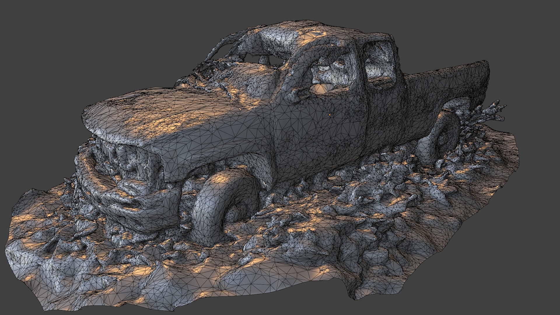 Photogrammetry Dumpsters and Debris 3D model_10