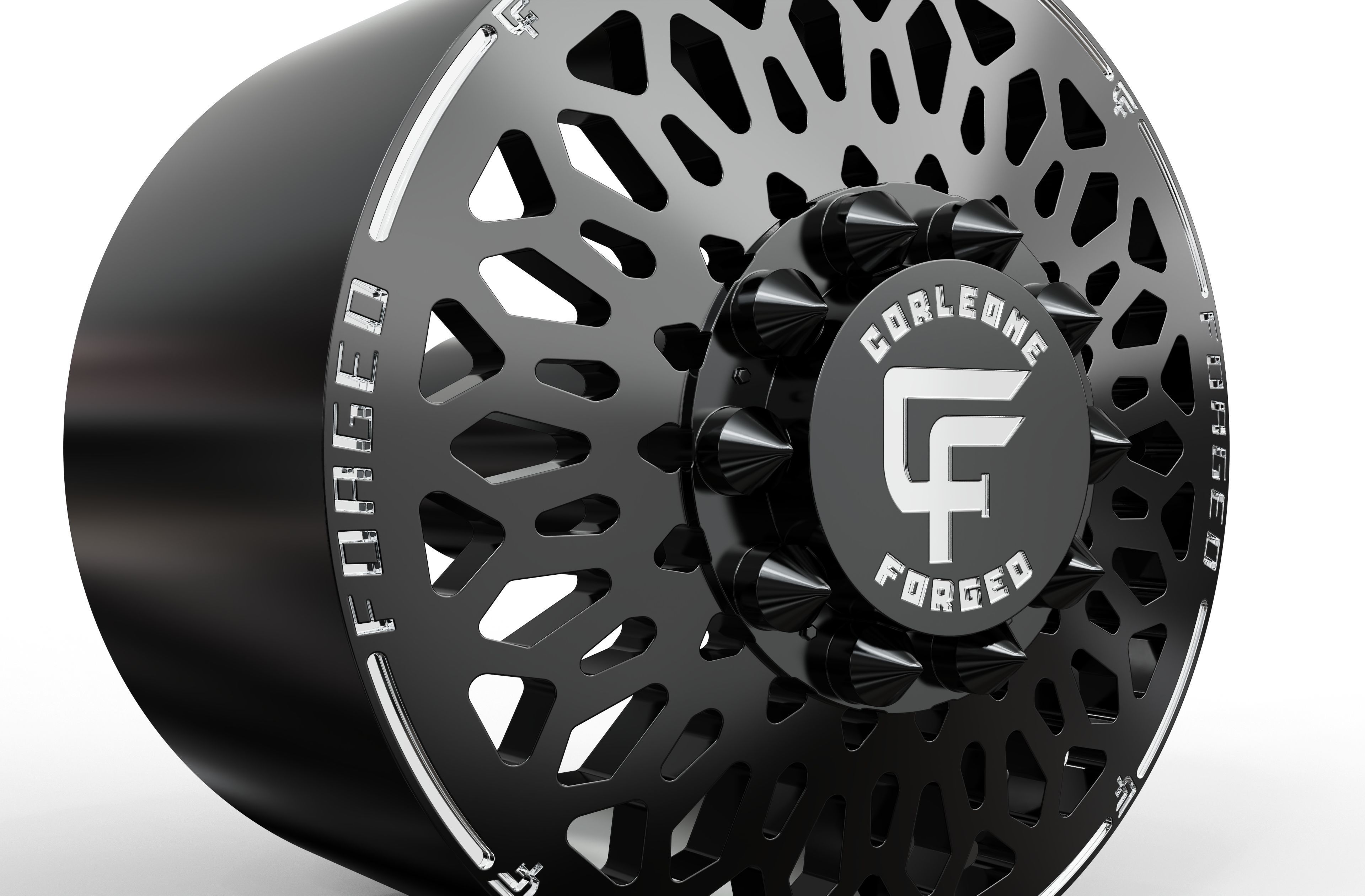 corleone front BUFFALINO DF dually wheel 3D print model 3D print model_3