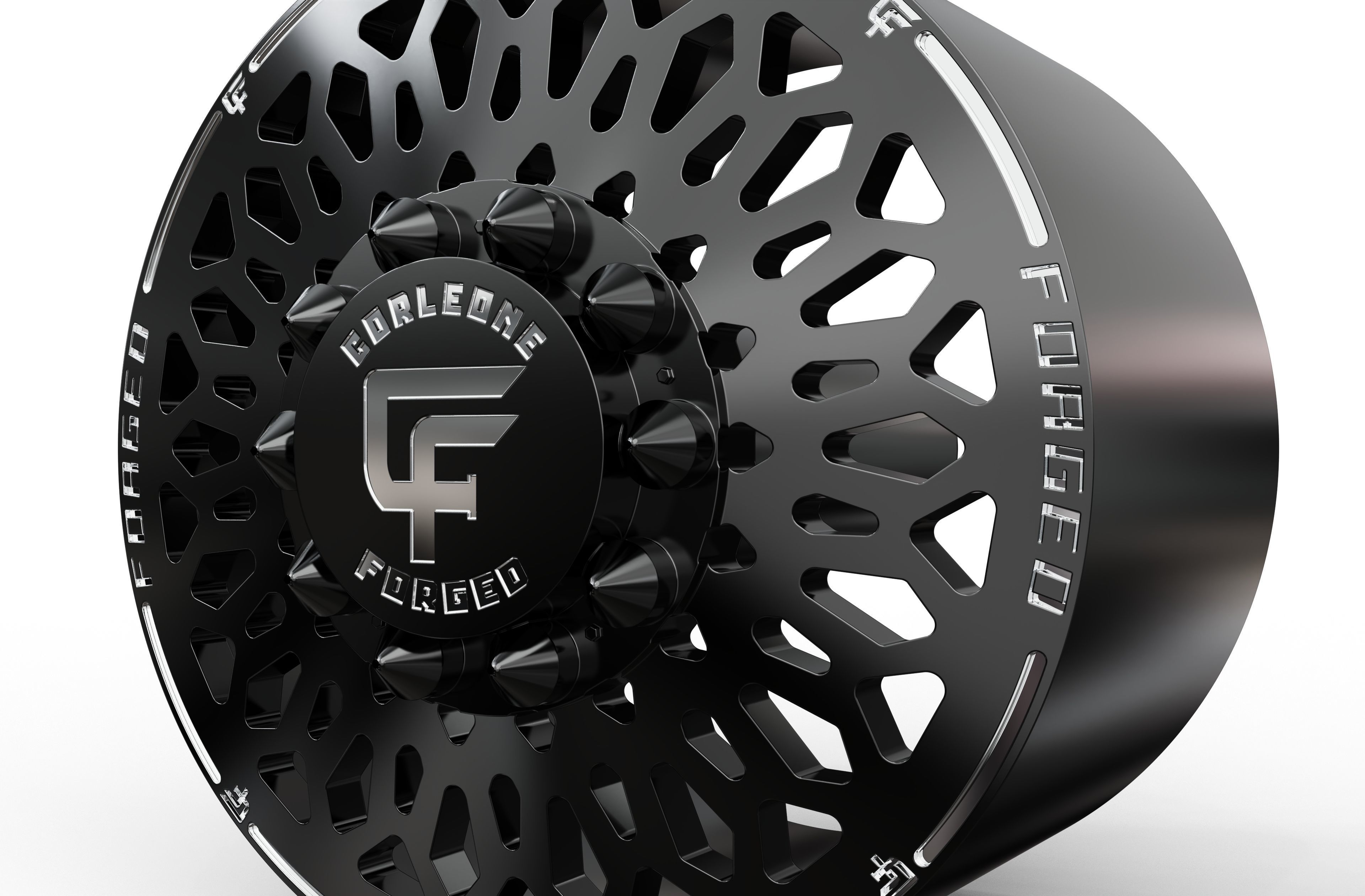 corleone front BUFFALINO DF dually wheel 3D print model 3D print model_2