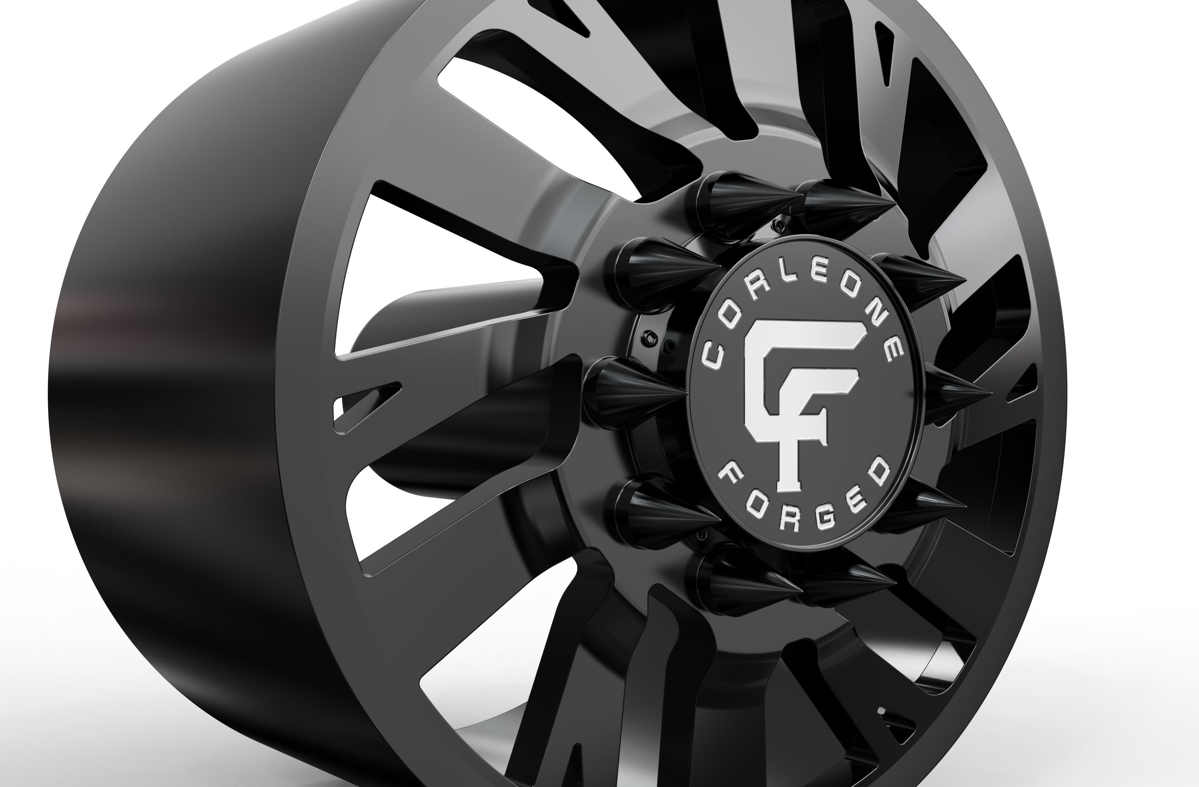 corleone front corallo dually wheel 3D print model_3
