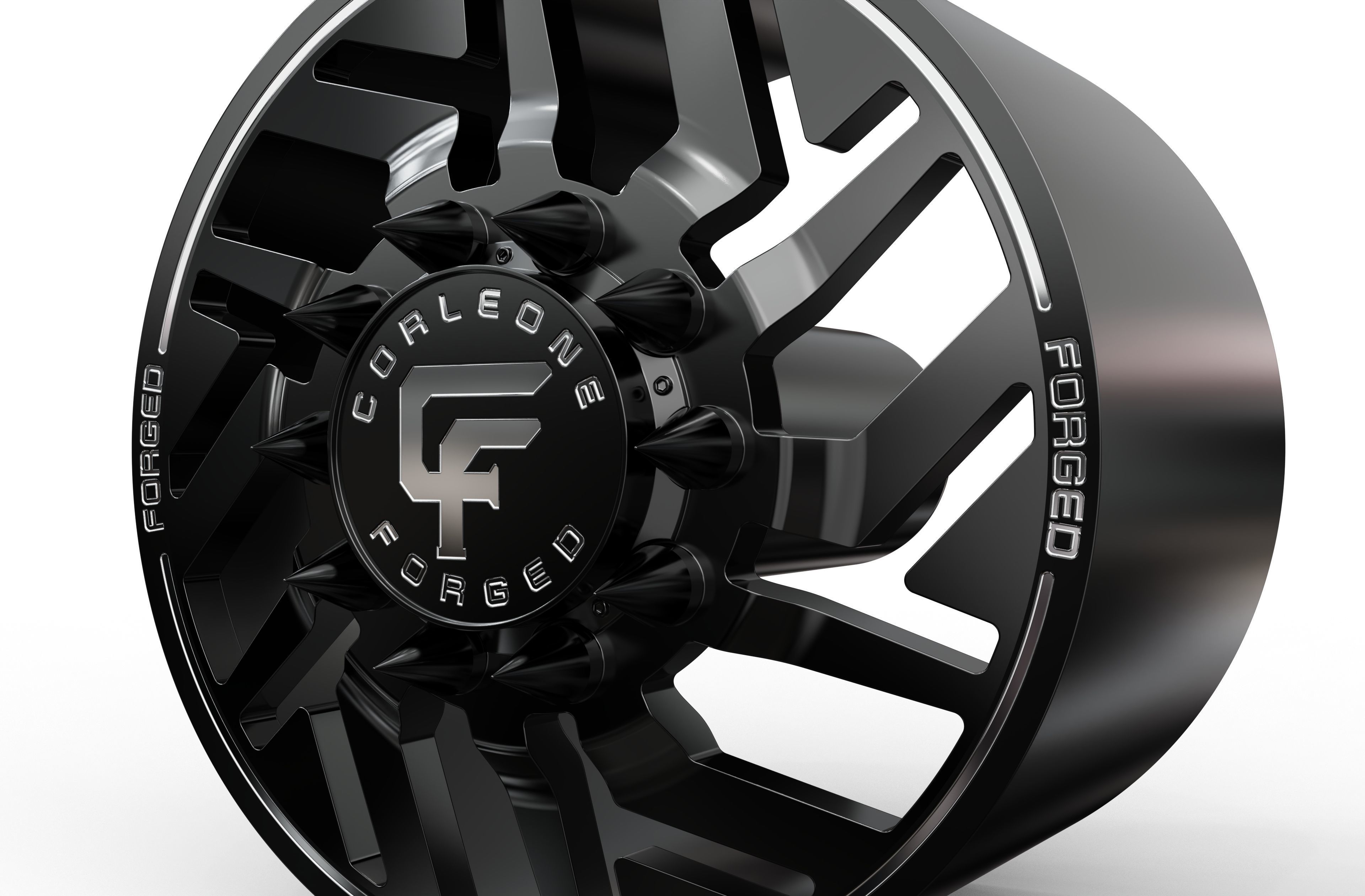 corleone front dedalo dually wheel 3D print model_2