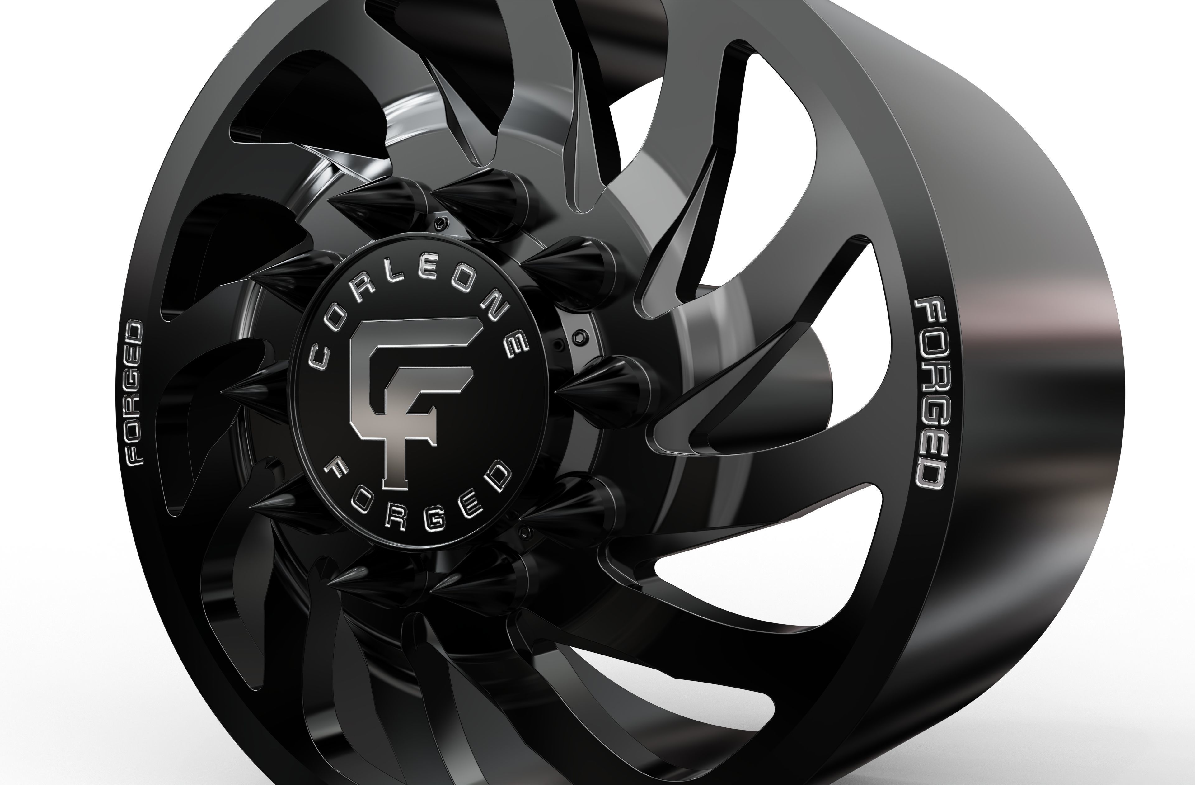 corleone front delitto dually wheel 3D print model_2