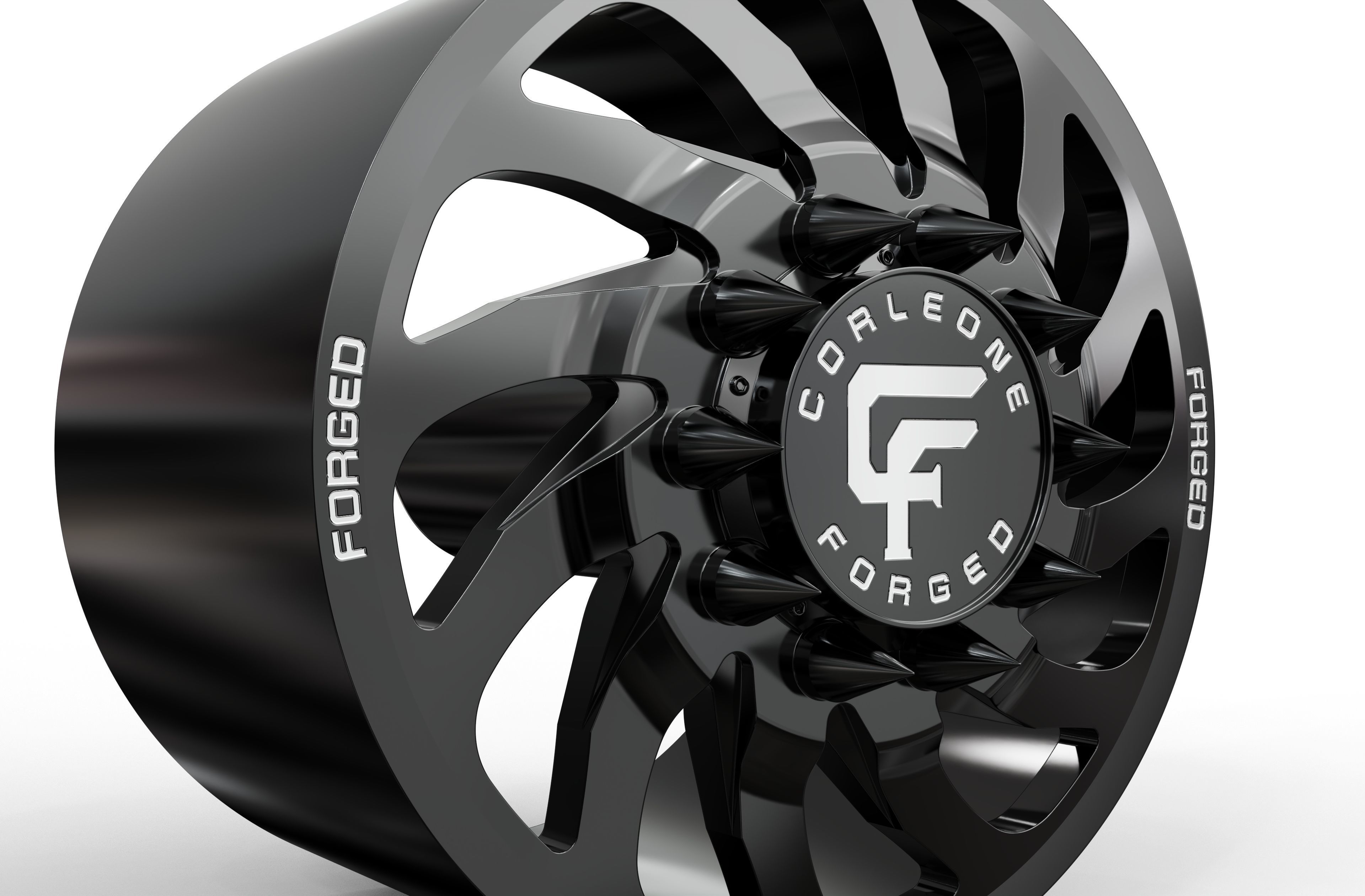 corleone front delitto dually wheel 3D print model_3