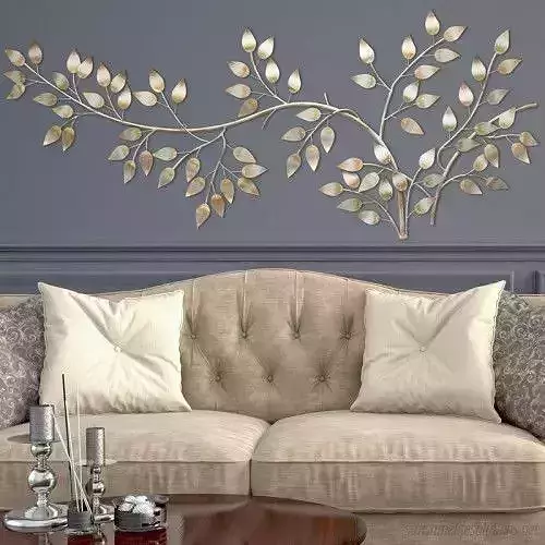 Stratton Home Decor Flowing Leaves Wall Decor STHD1153