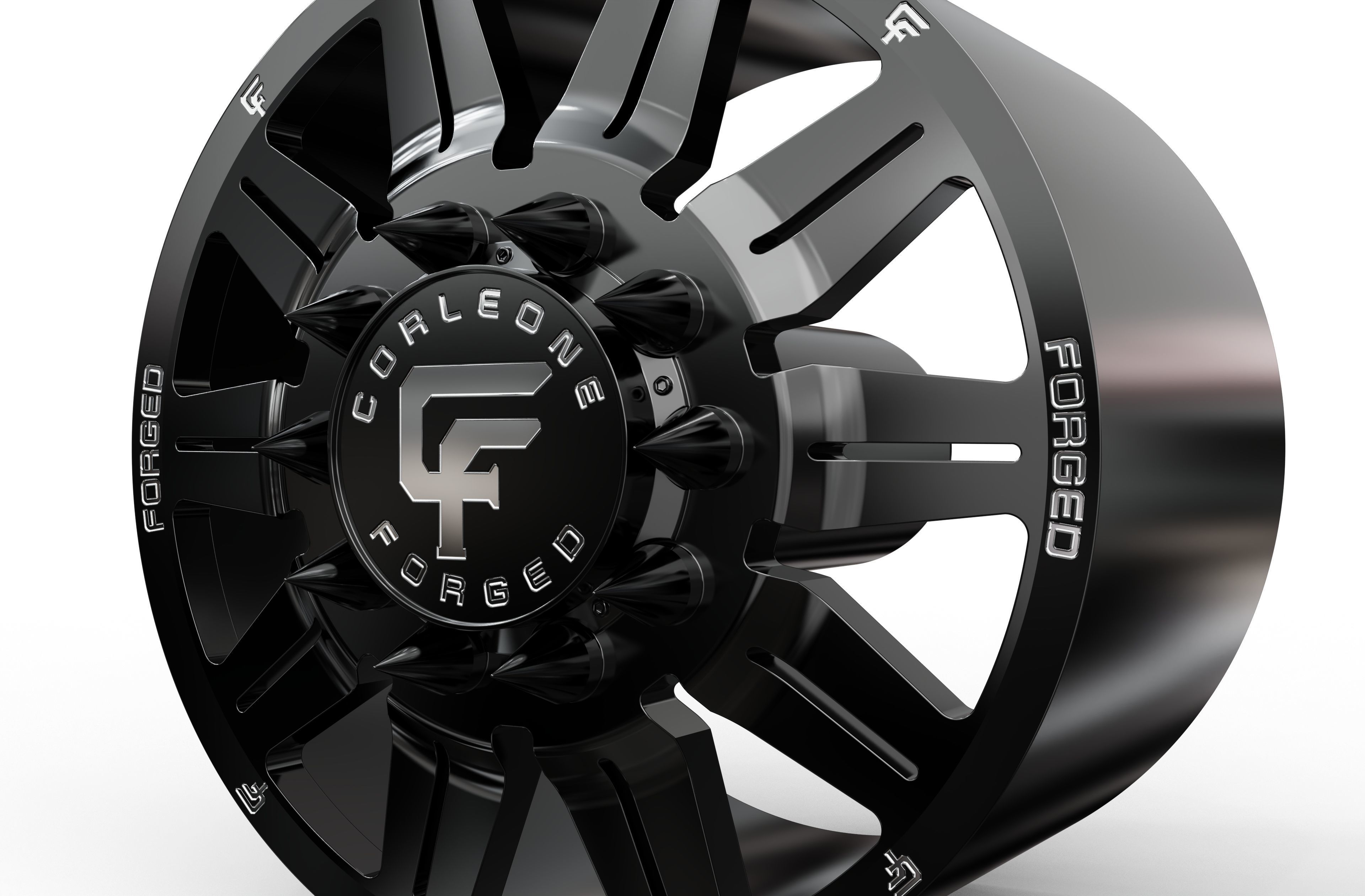 corleone front gravido dually wheel 3D print model_2
