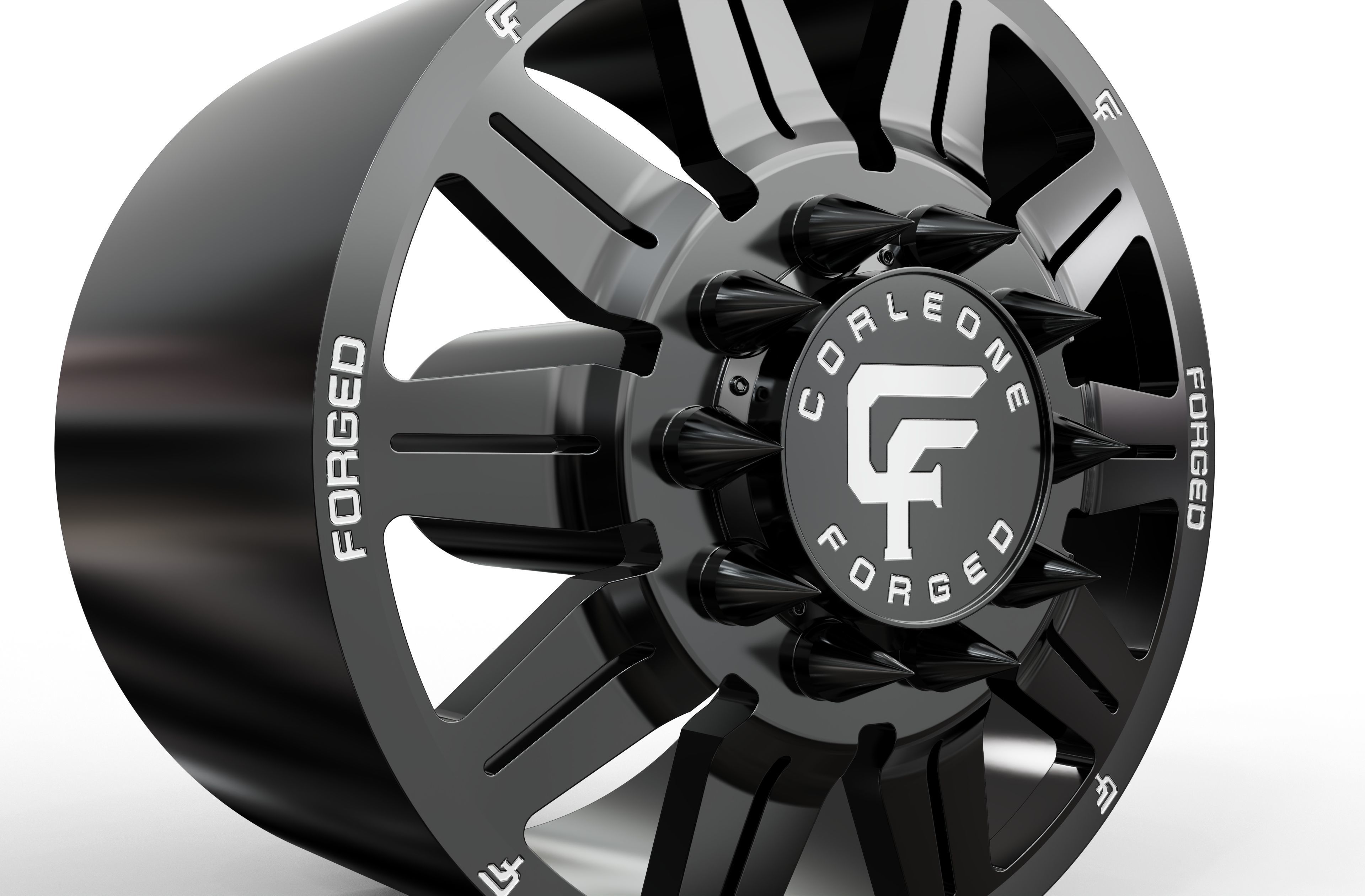 corleone front gravido dually wheel 3D print model_3