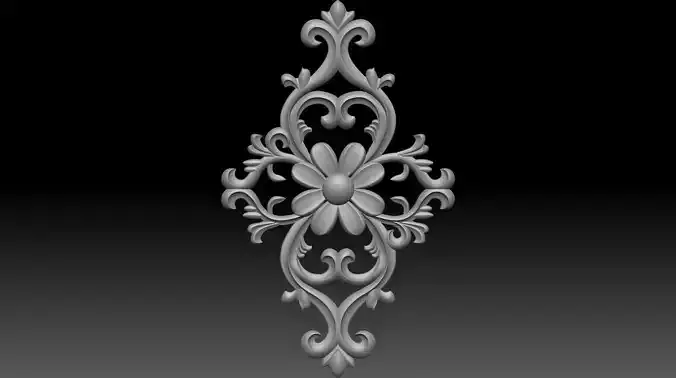 Carving free 3d model for CNC and 3D Printing