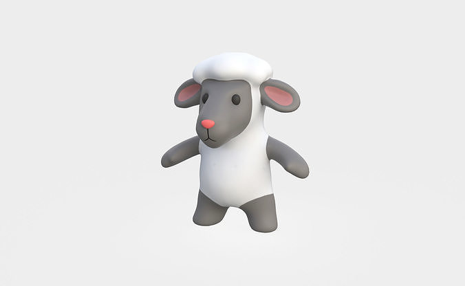 Little animal baby - Sheep cute - Character018  Low-poly 3D model