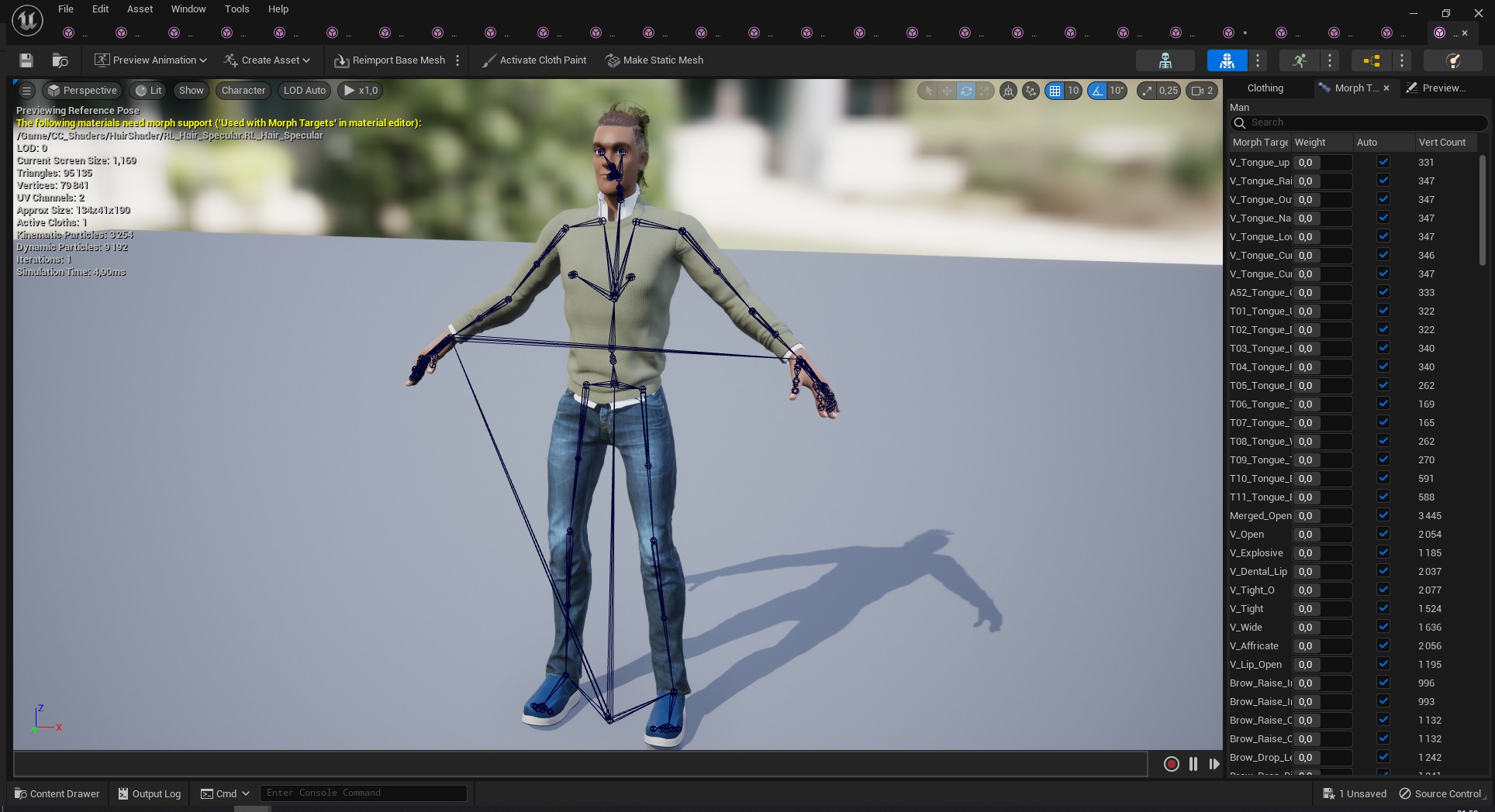 Cartoon Casual Man in Jeans and Sweater HQ Low-poly 3D model_28