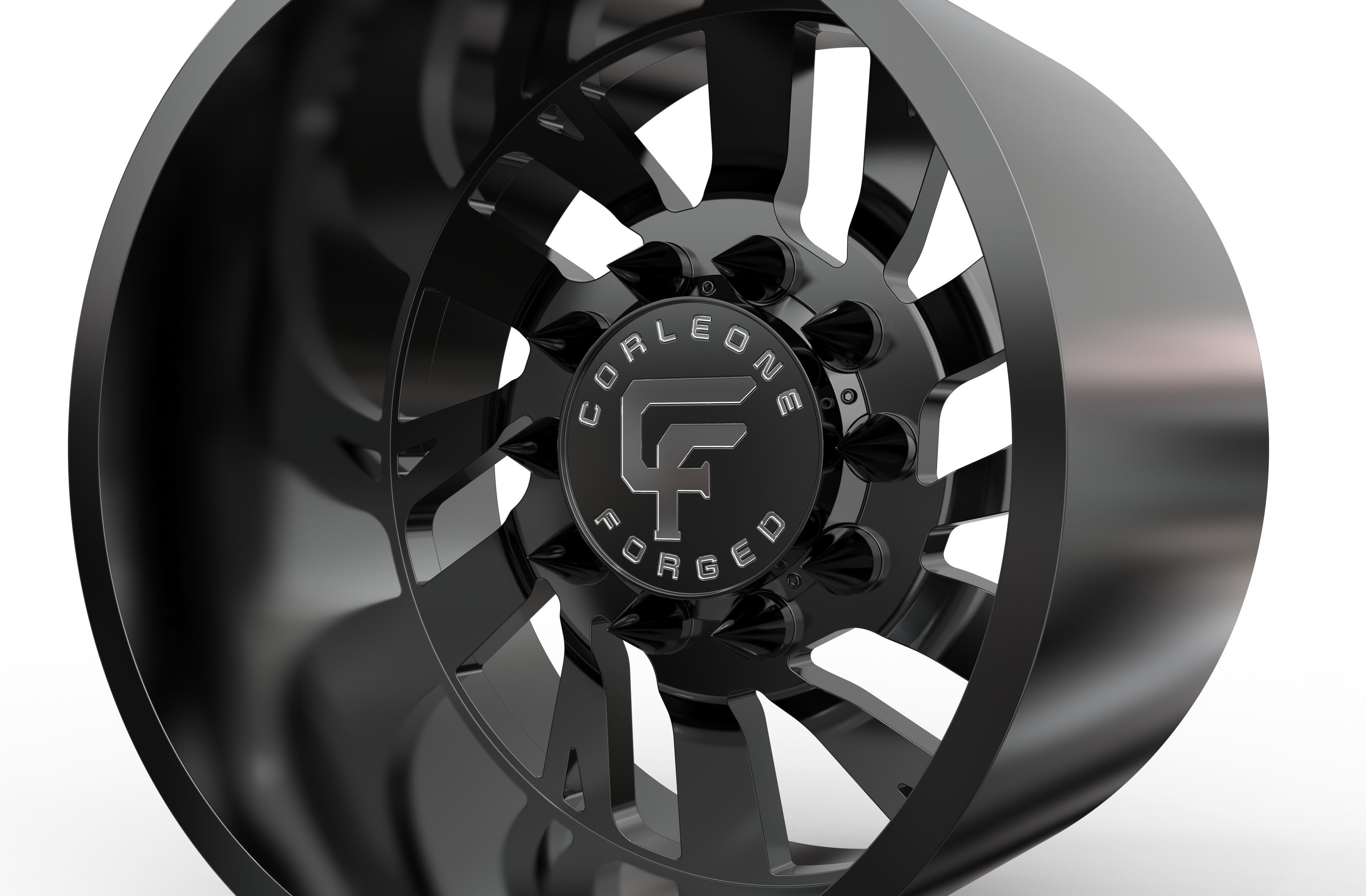 corleone Rear corallo dually wheel  3D print model_2
