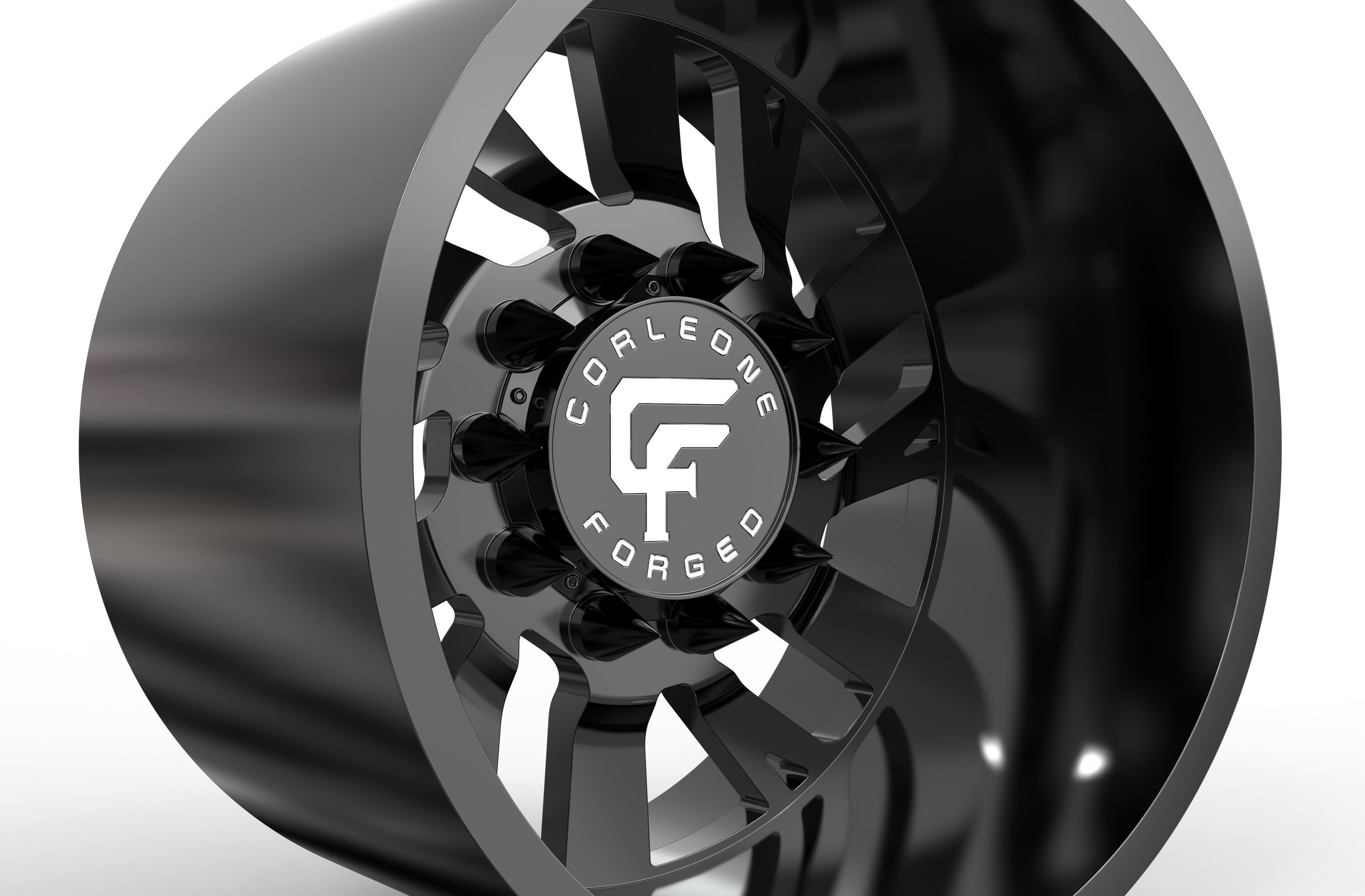 corleone Rear corallo dually wheel  3D print model_3