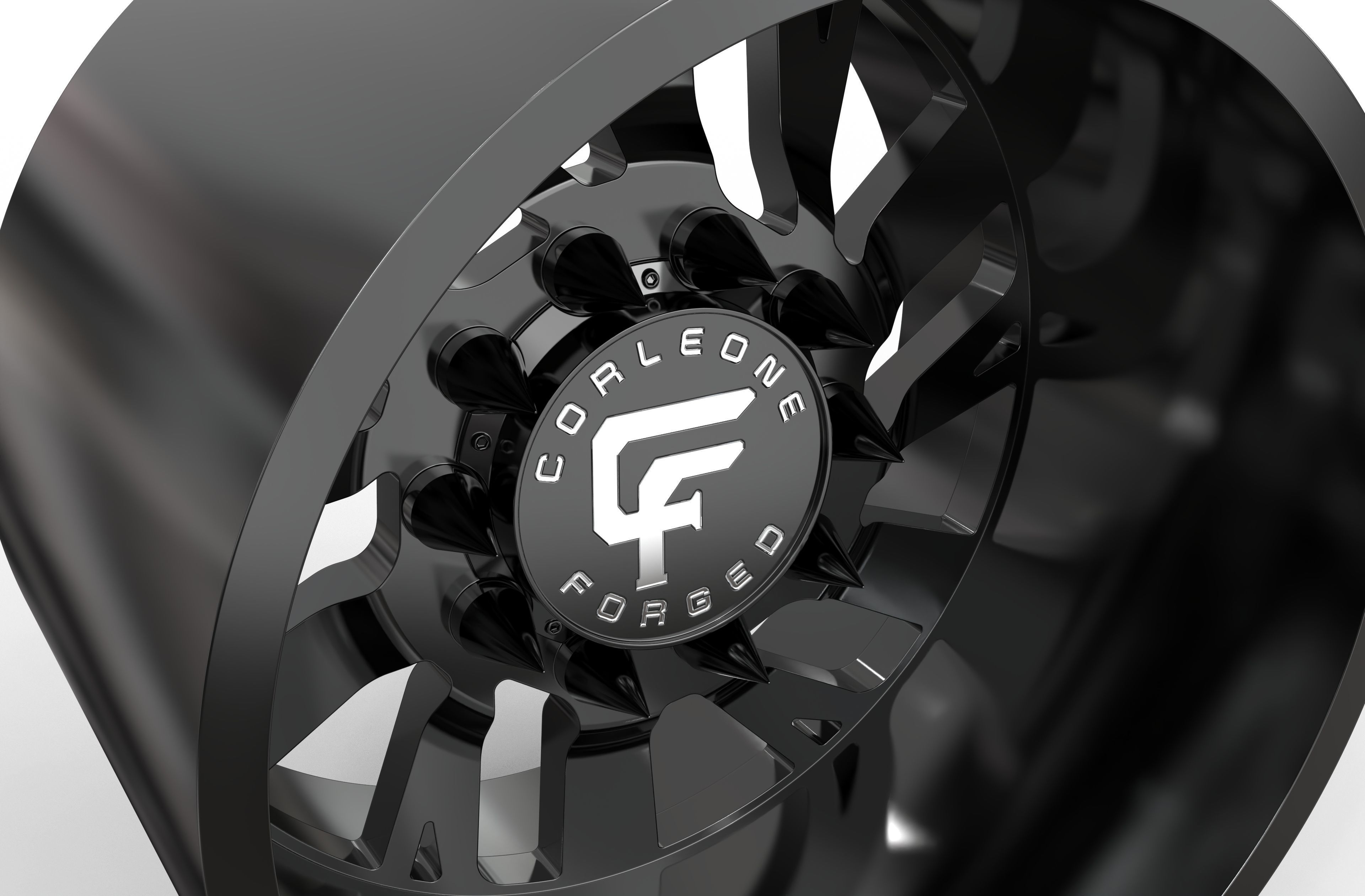 corleone Rear corallo dually wheel  3D print model_5