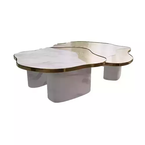 Boca do lobo coffee side tables ophelia calacatta marble gold 