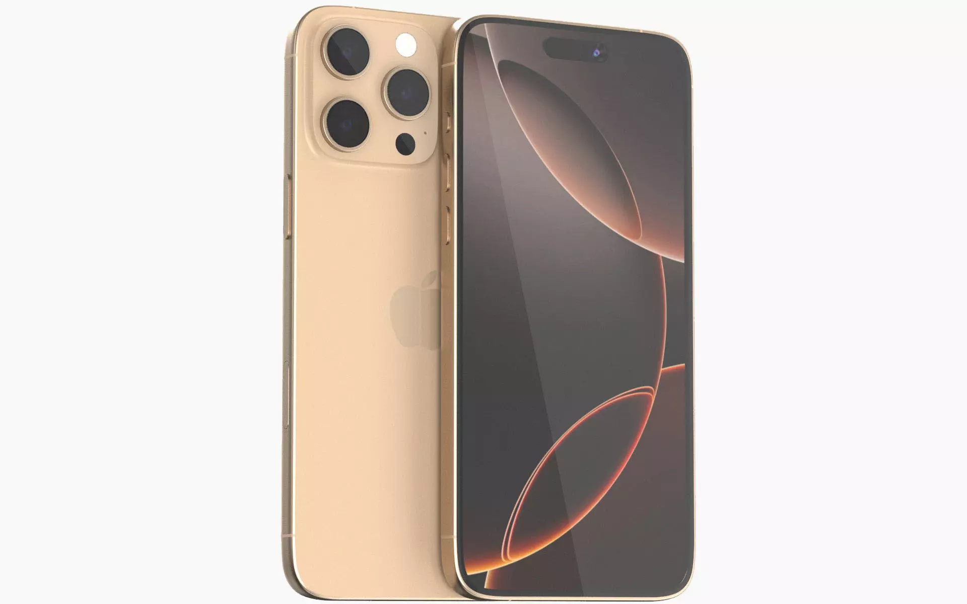 Apple iphone 16 pro max Desert 3D model_0