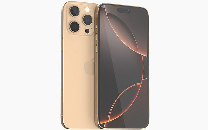 Apple iphone 16 pro max Desert 3D model