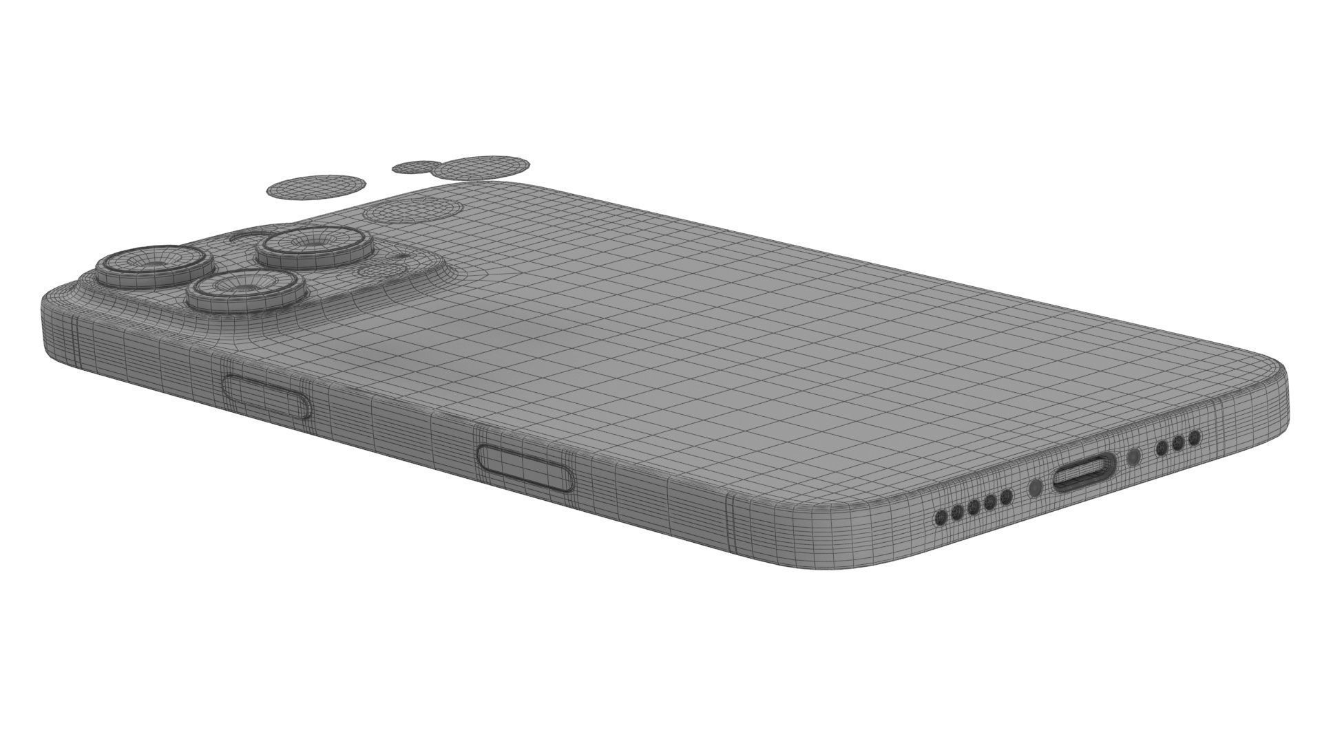 Apple iphone 16 pro max Desert 3D model_17