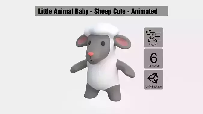 Little animal baby - Sheep cute - Animated