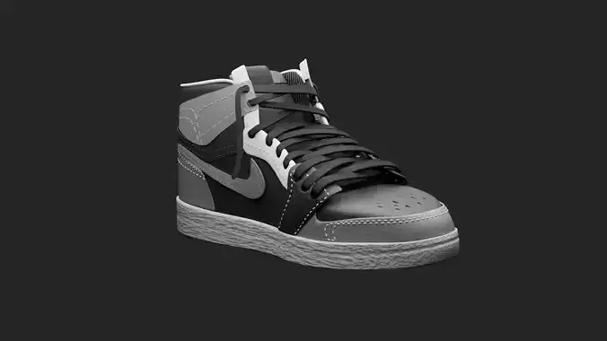 High-Quality 3D Realistic Sneaker Model Fully