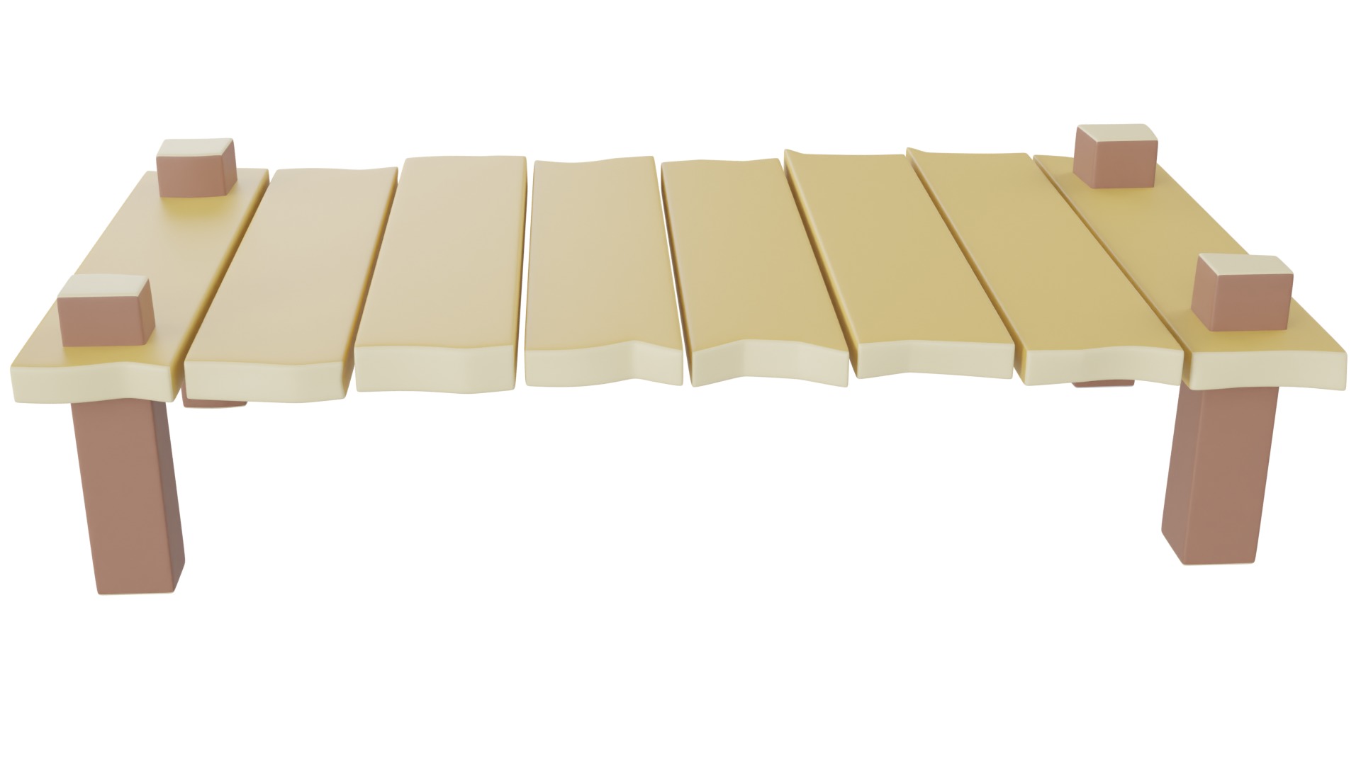 Cartoon Bridge 3D model_5