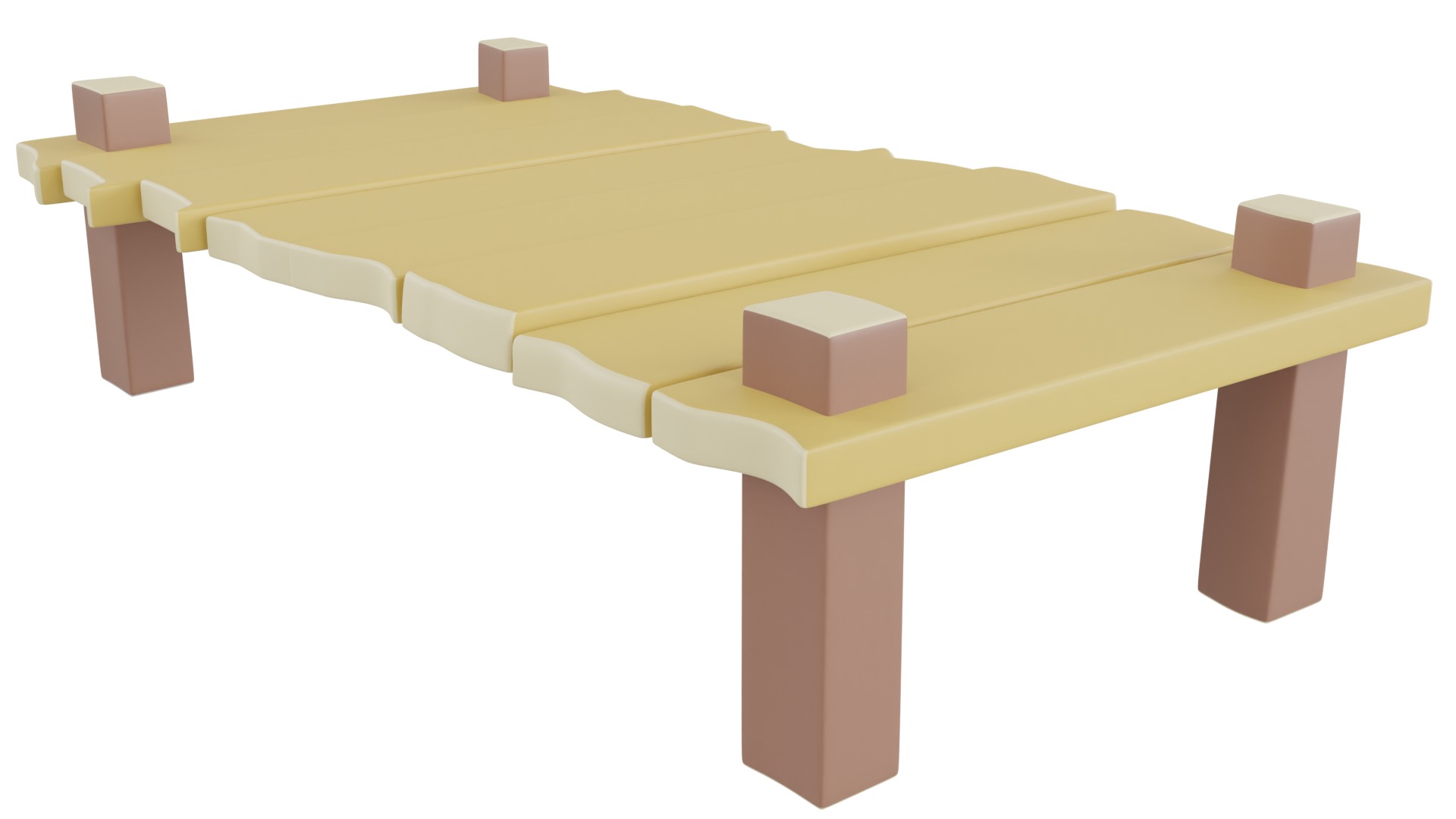 Cartoon Bridge 3D model_2