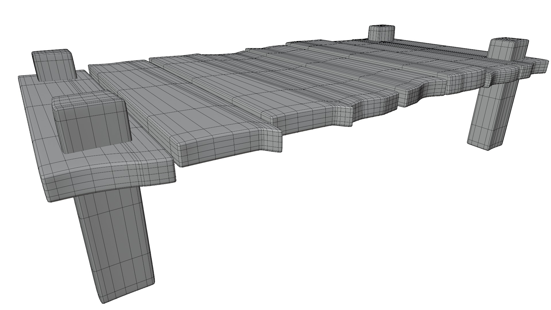 Cartoon Bridge 3D model_9