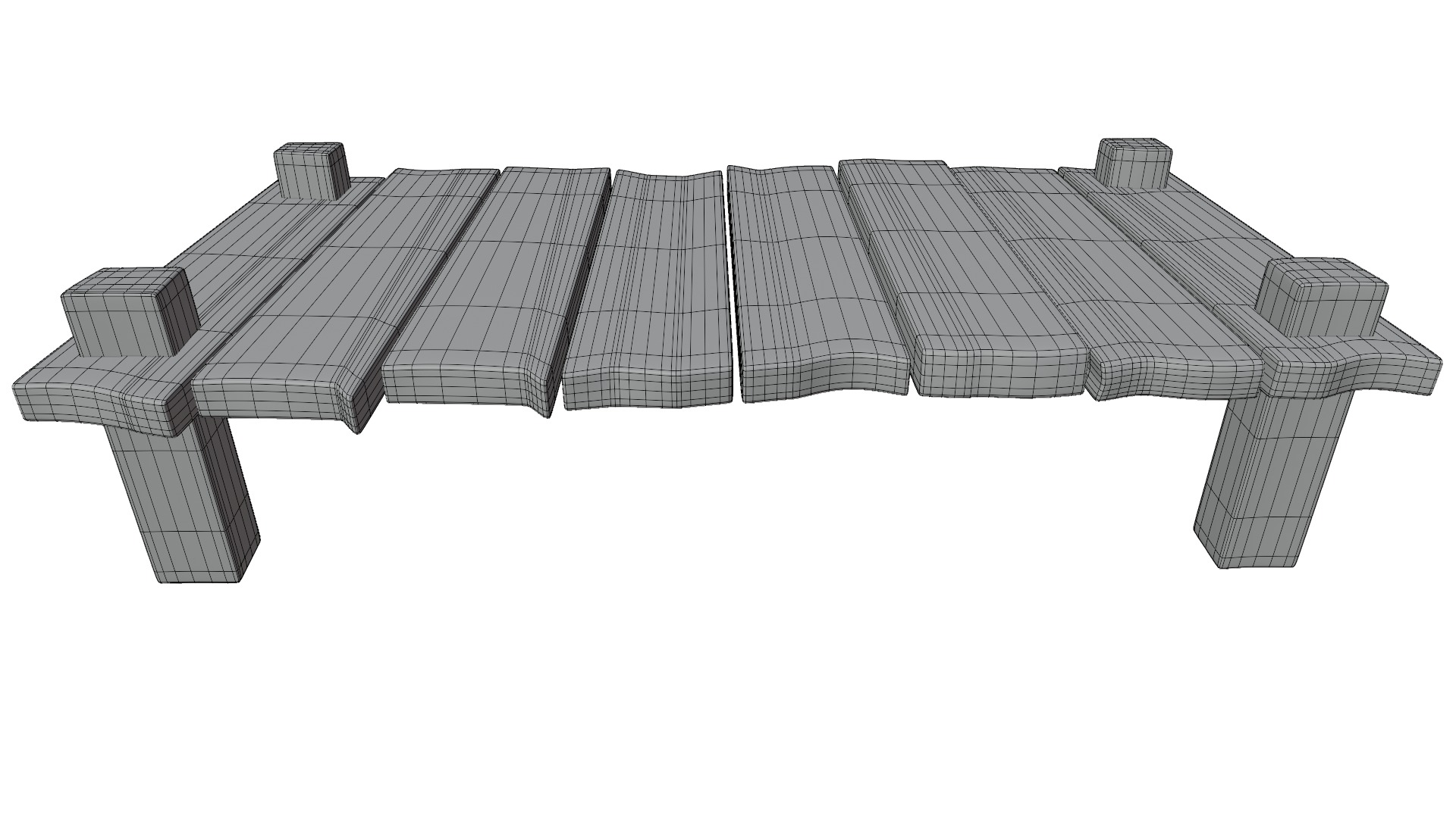 Cartoon Bridge 3D model_10