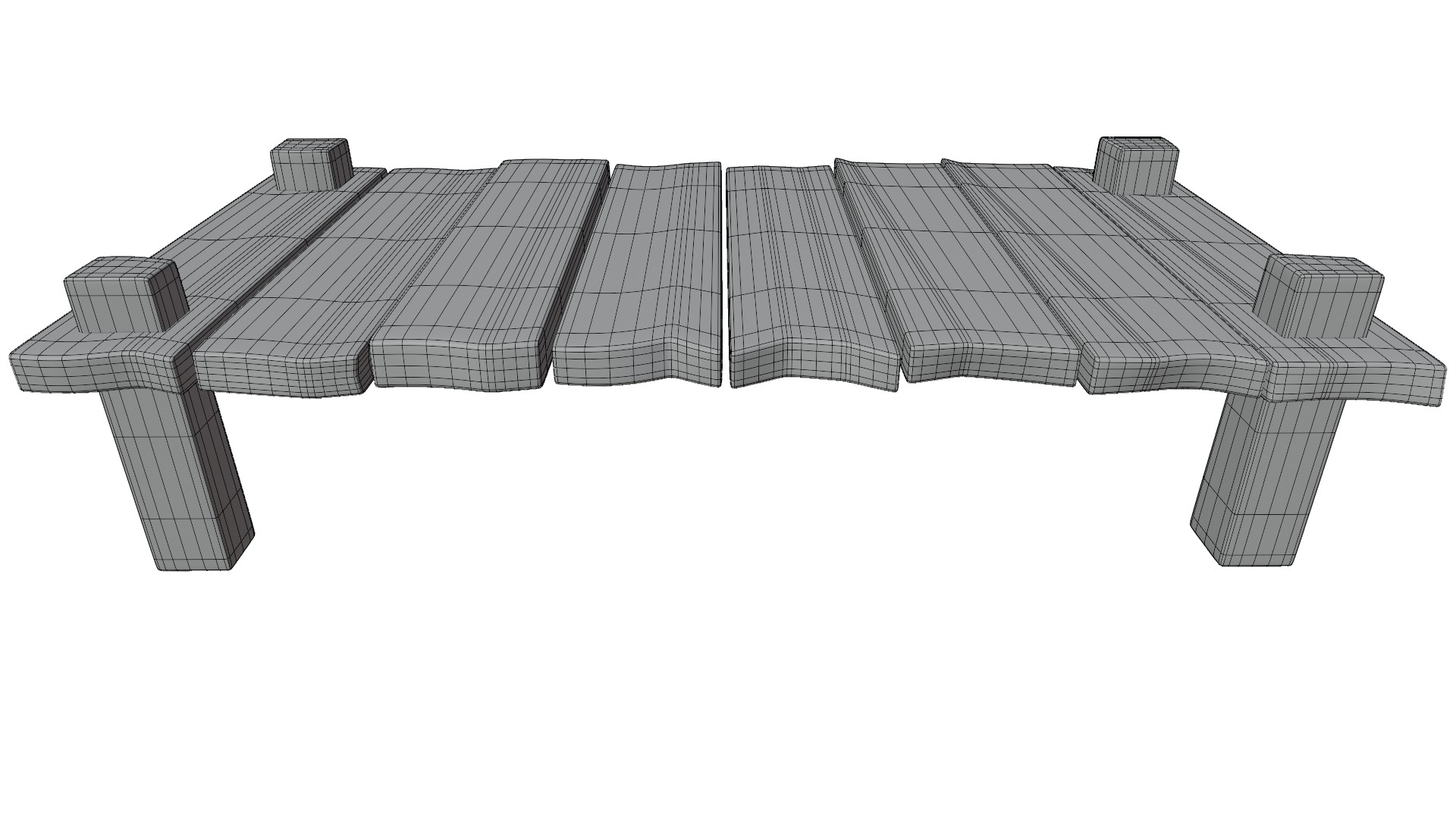 Cartoon Bridge 3D model_14