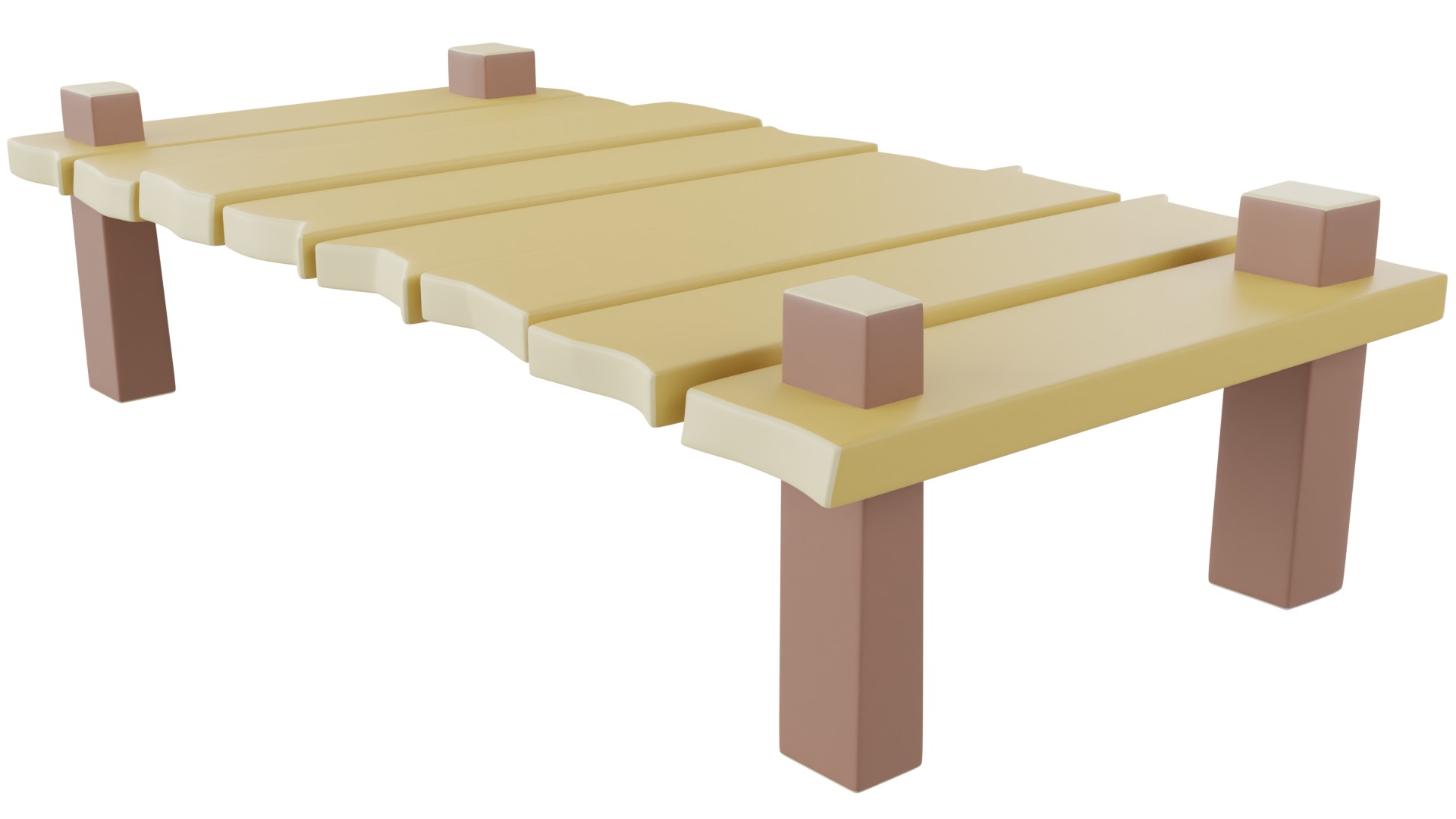 Cartoon Bridge 3D model_6