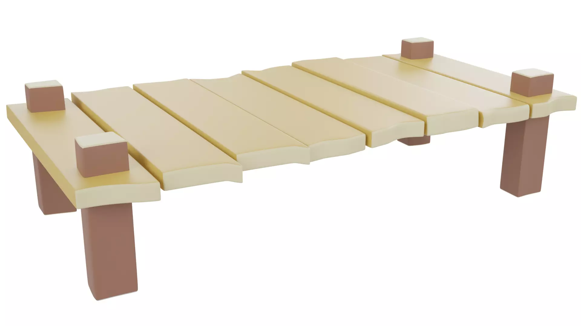 Cartoon Bridge 3D model_0