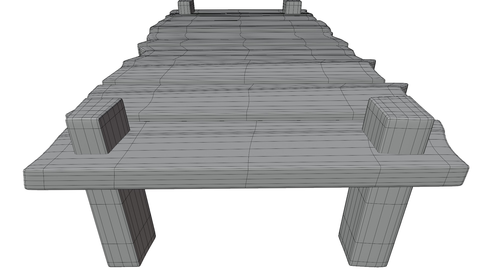 Cartoon Bridge 3D model_16