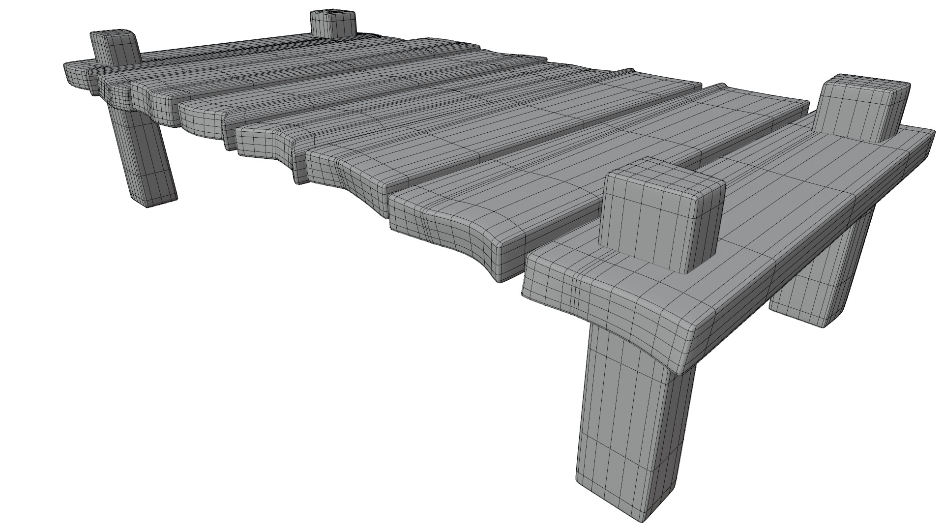 Cartoon Bridge 3D model_15