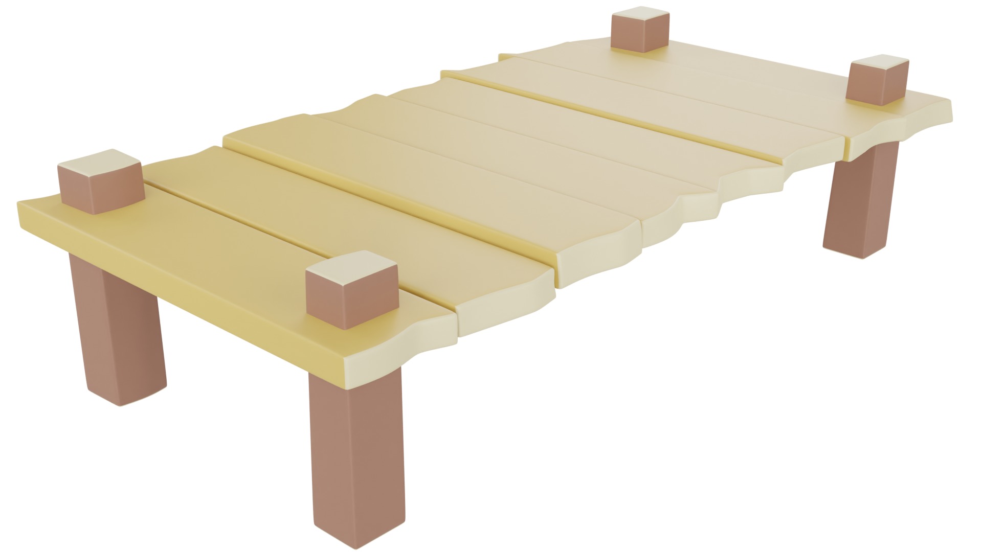 Cartoon Bridge 3D model_4