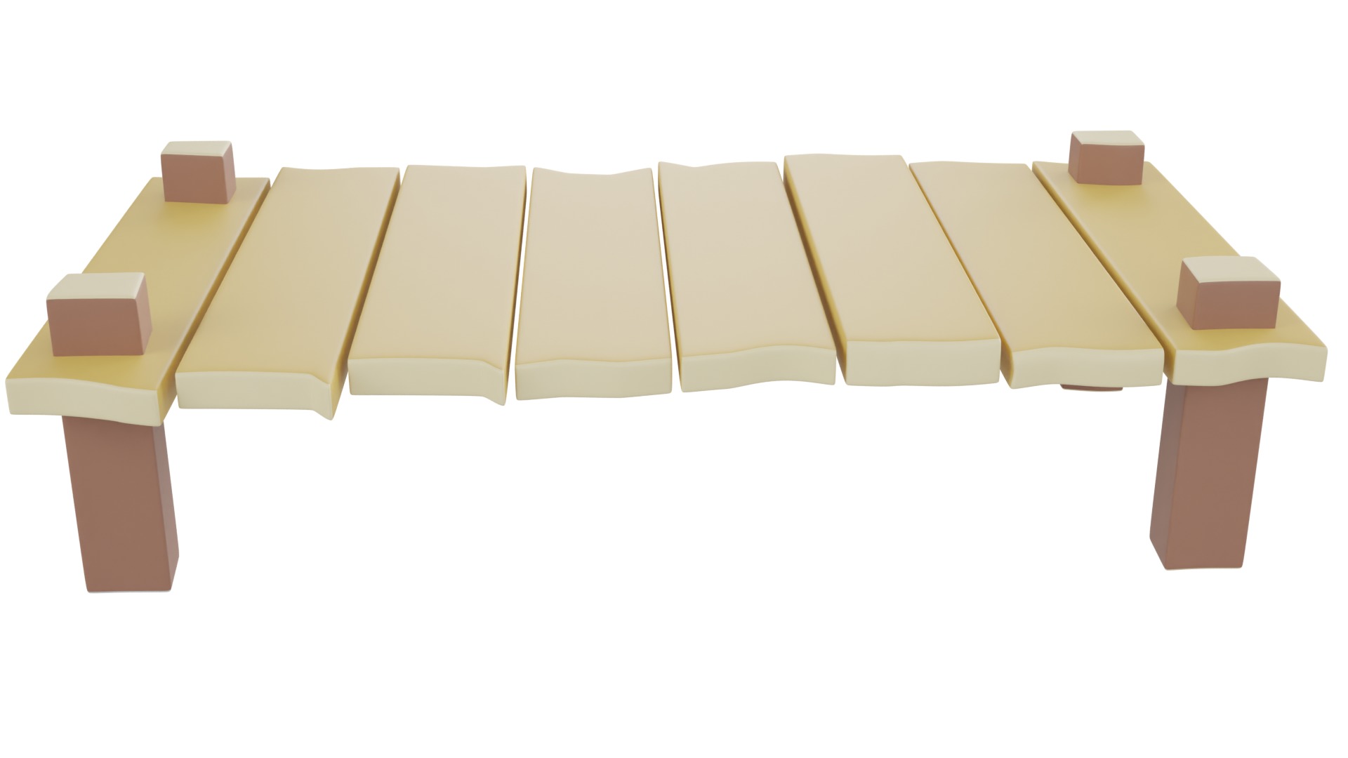 Cartoon Bridge 3D model_1