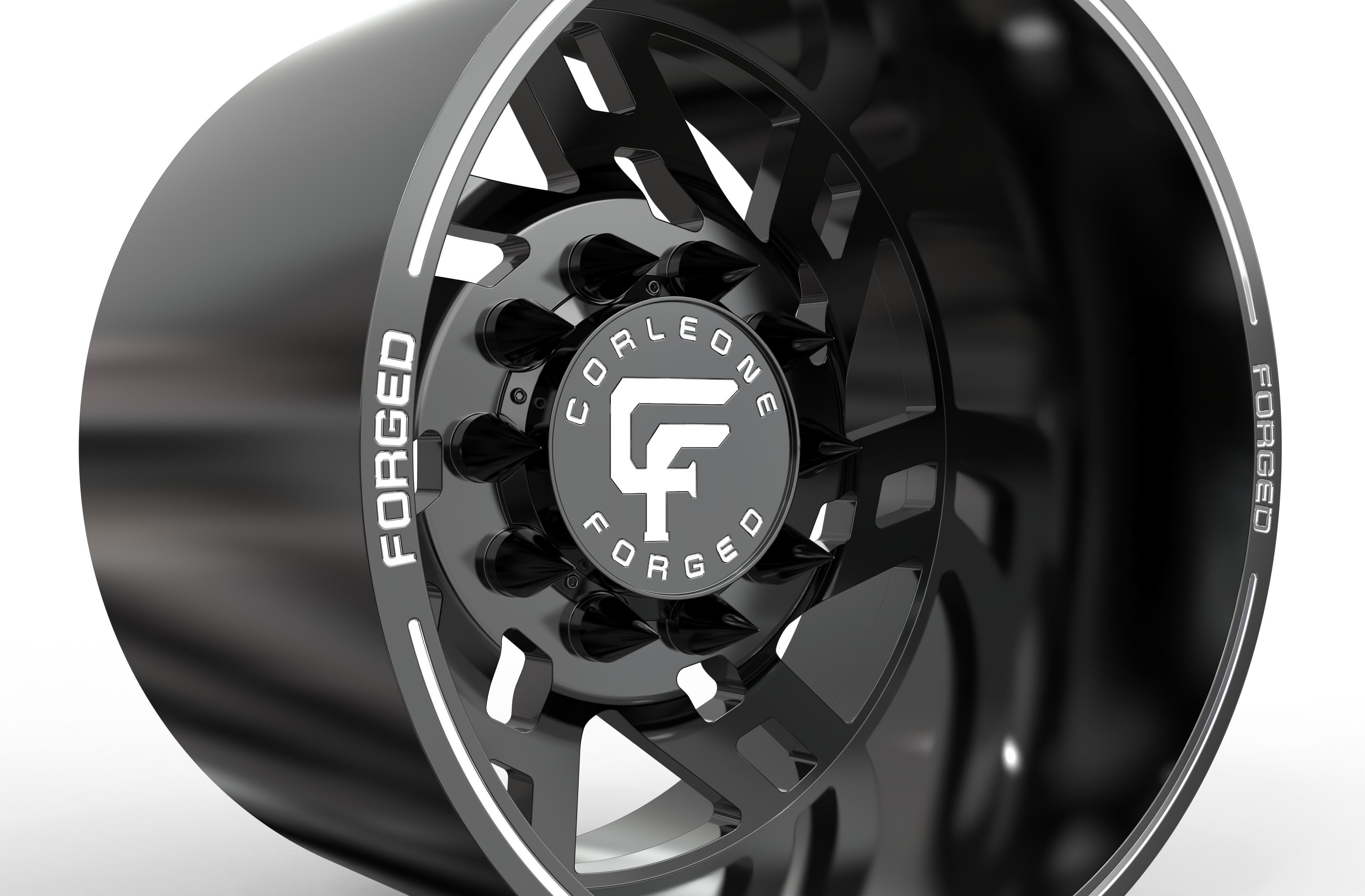 corleone Rear doppio dually wheel 3D print model_3