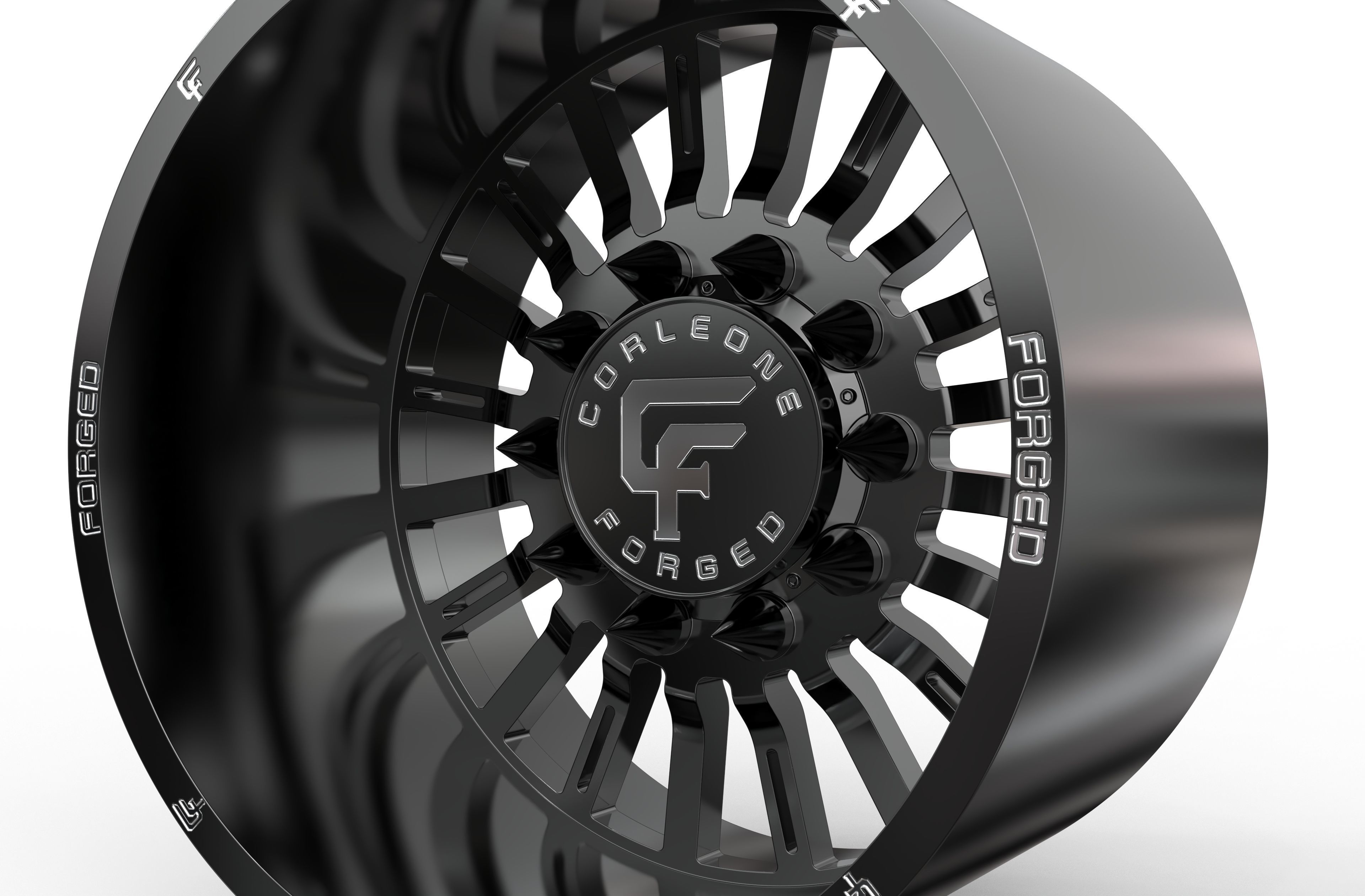 corleone Rear dritto dually wheel 3D print model_2