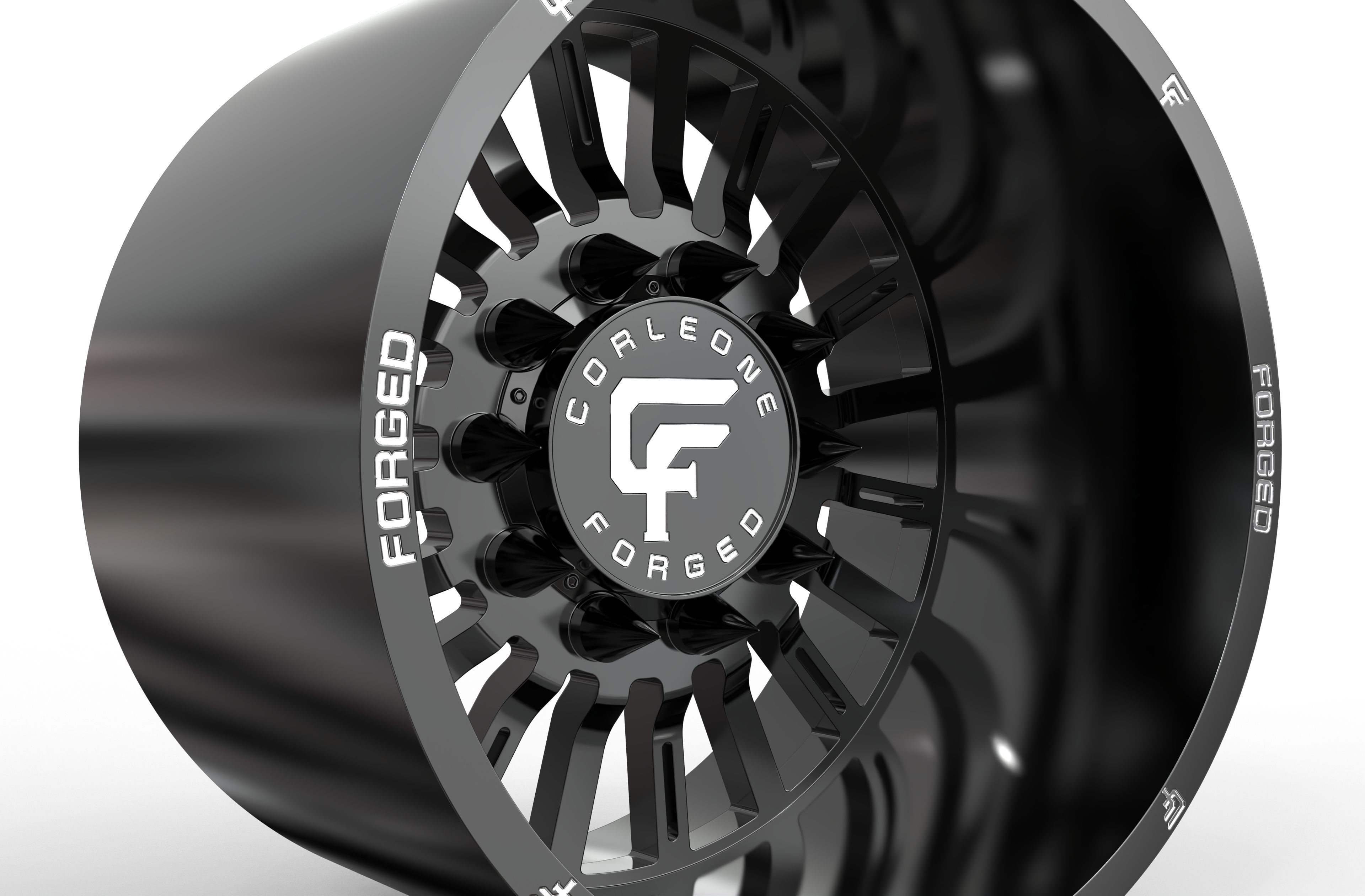 corleone Rear dritto dually wheel 3D print model_3