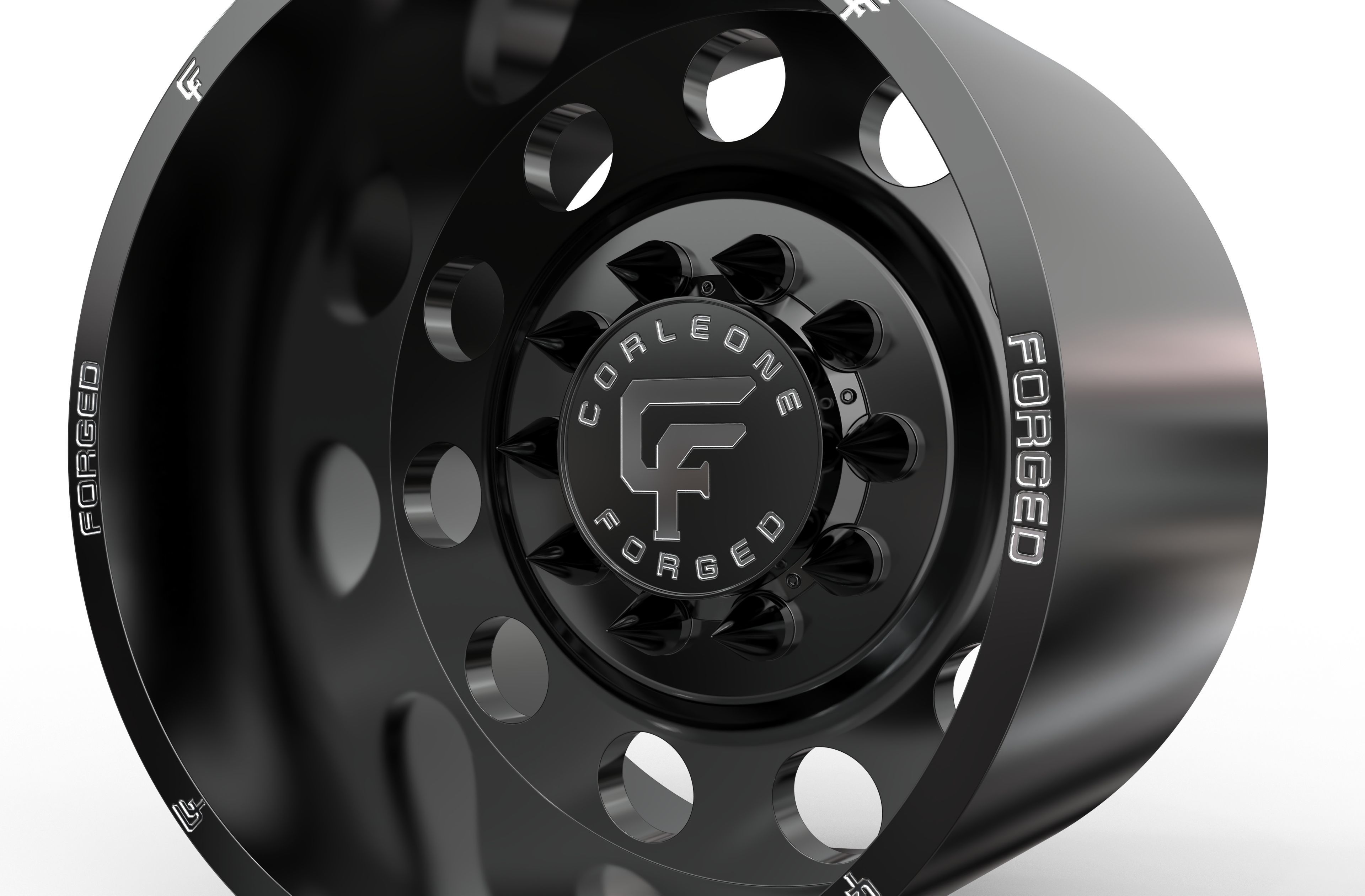 corleone Rear fori dually wheel 3D print model_2