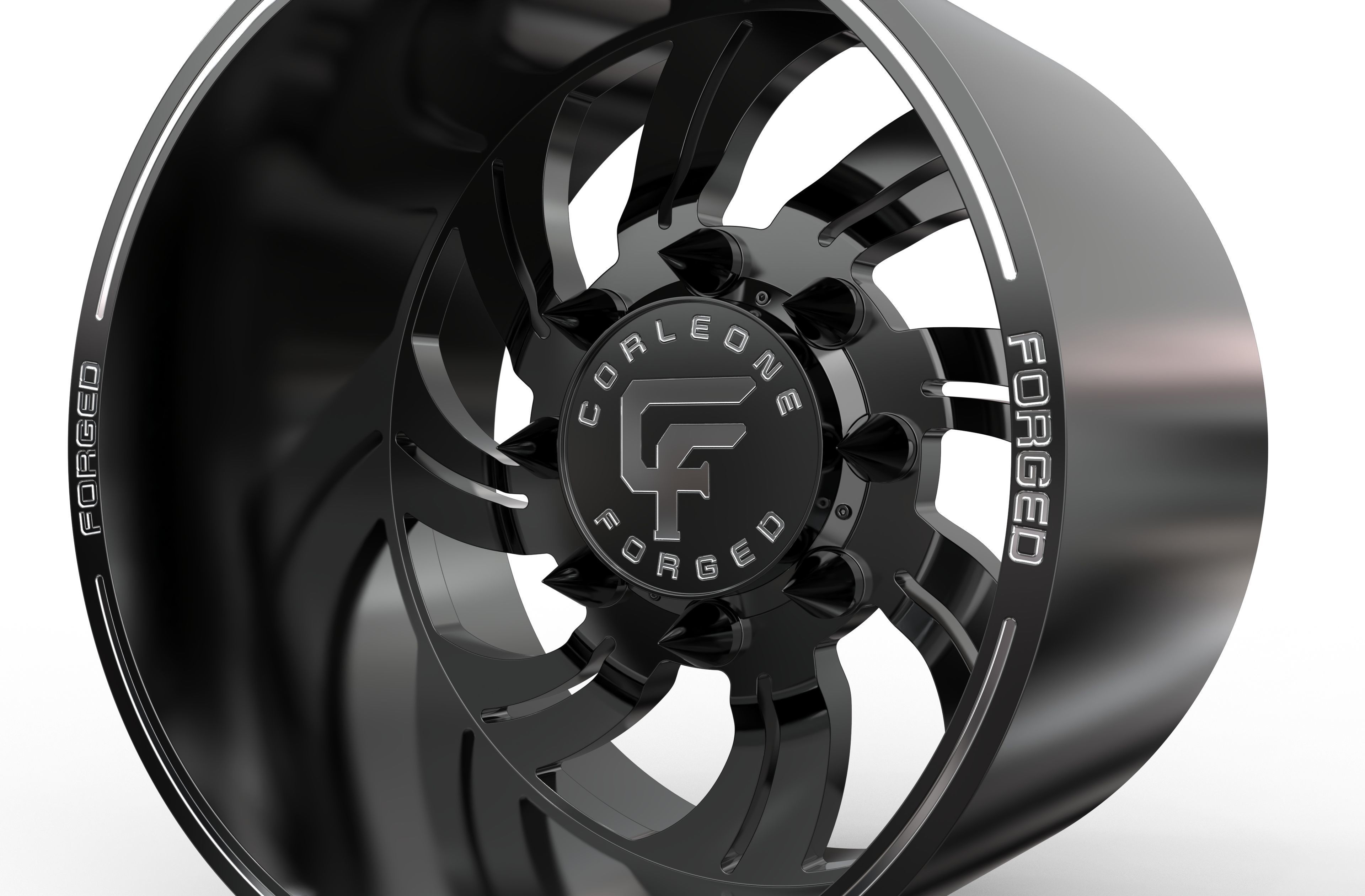 corleone Rear siegel dually wheel 3D print model_2
