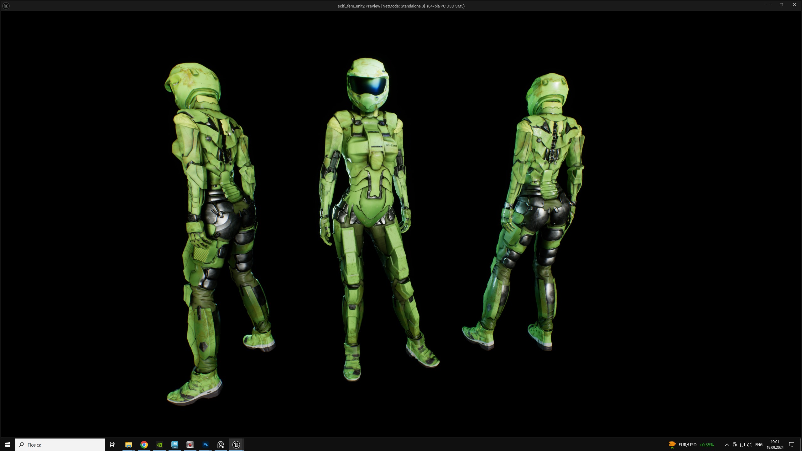 scifi fem unit2 unreal engine 4 asset  Low-poly 3D model_3