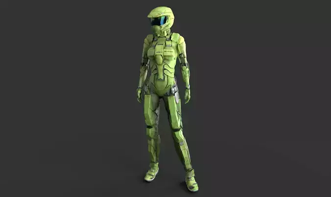 scifi fem unit2 unreal engine 4 asset  Low-poly 3D model