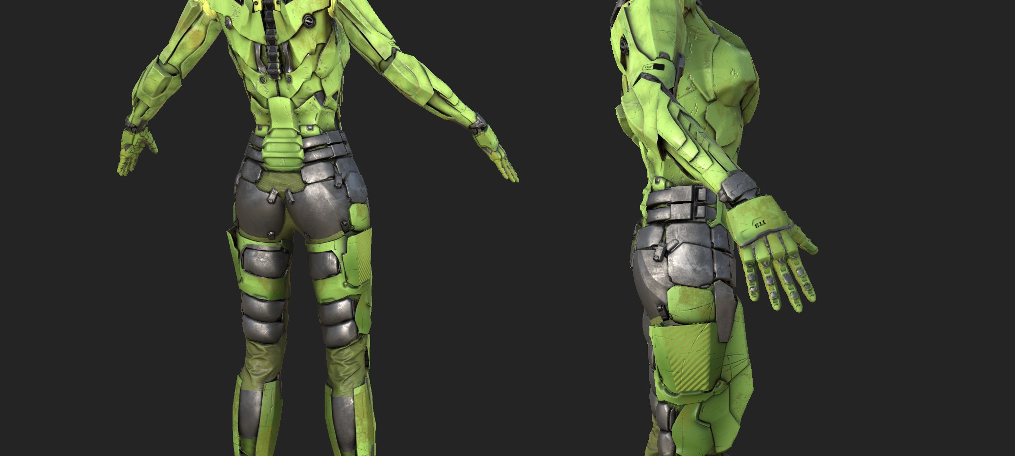 scifi fem unit2 unreal engine 4 asset  Low-poly 3D model_1