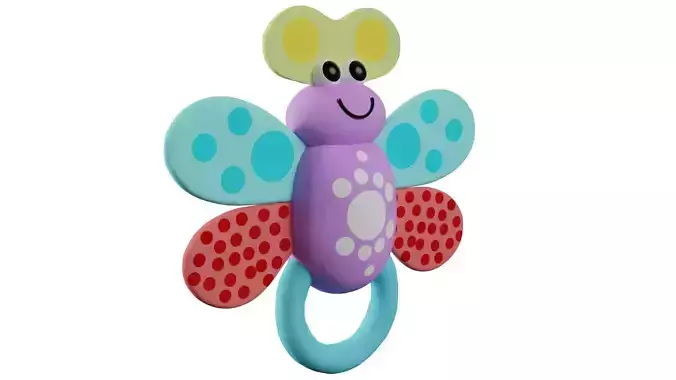 Butterfly Rattle Toy