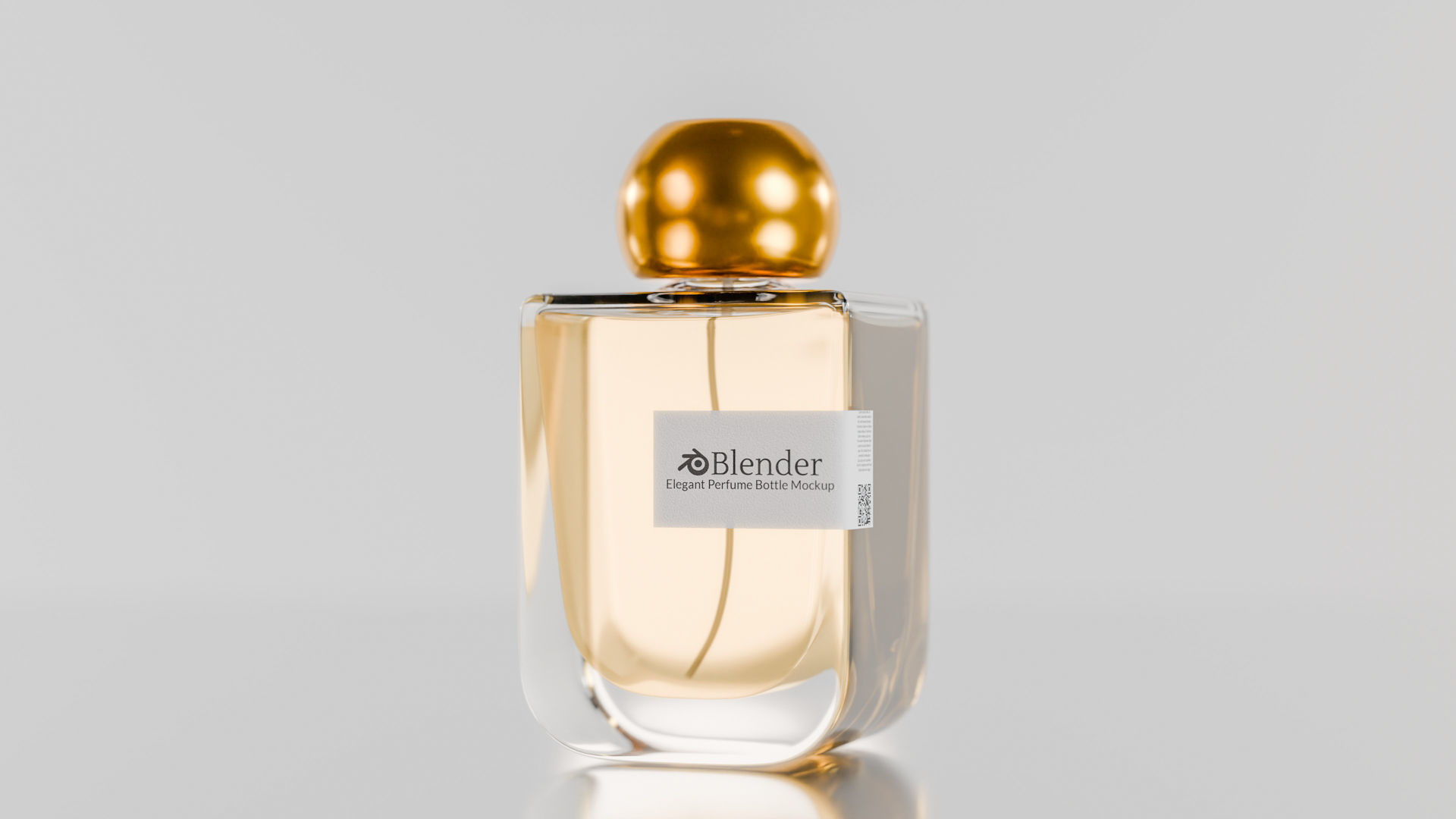 Elegant perfume bottle mockup Low-poly 3D model_10