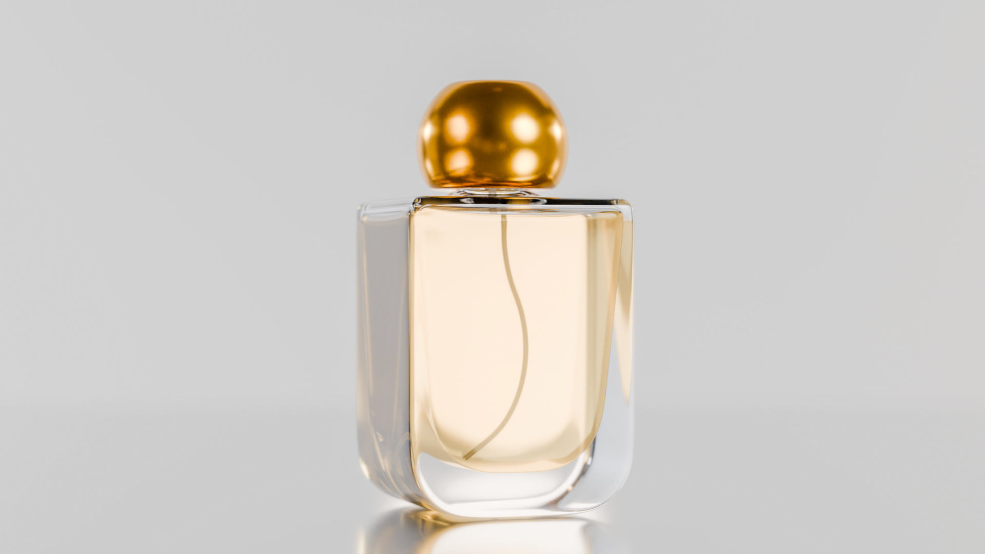 Elegant perfume bottle mockup Low-poly 3D model_2